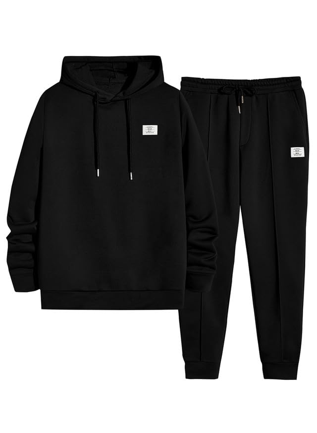 Men's 2 Piece Outfits Hoodie Sweatshirt Tracksuit & Joggers Sweatpants Sweatsuit Set