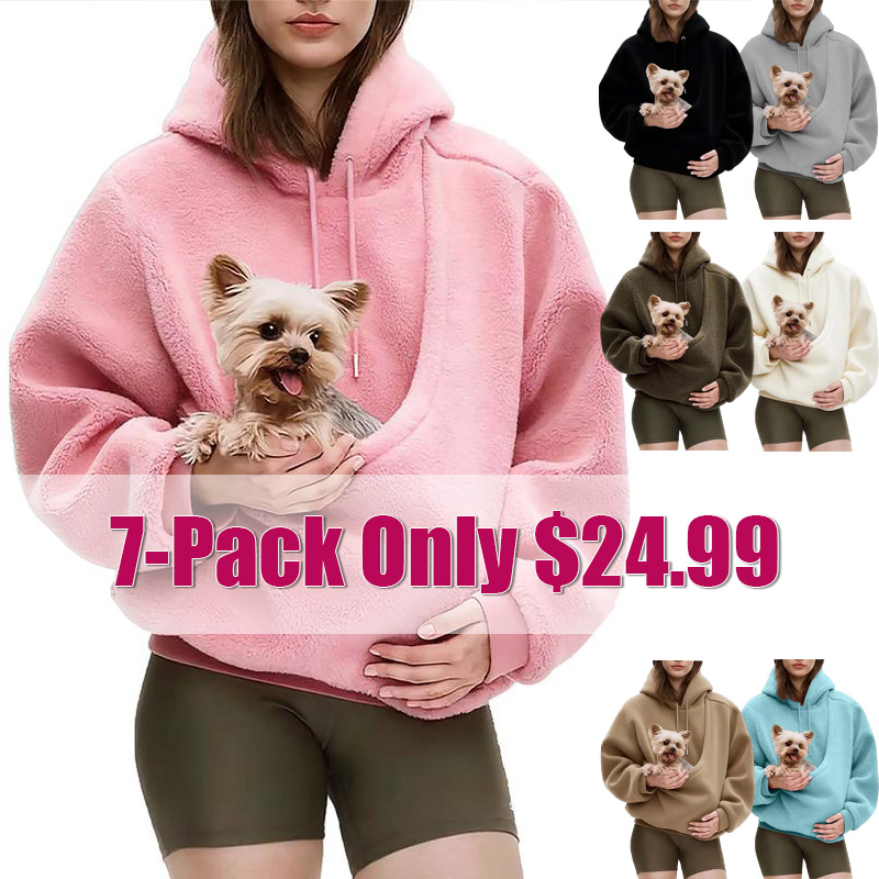 Cozy Pet Carrier Hoodie – Ultra Soft Kangaroo Pocket Sweatshirt