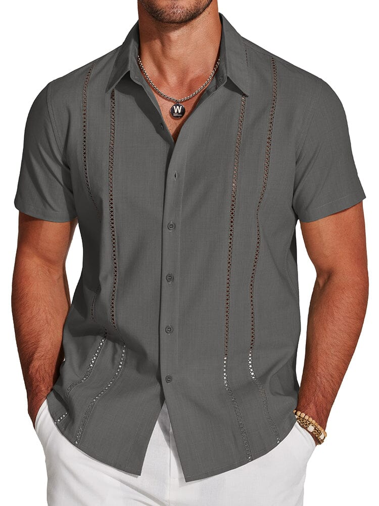 Men's Cuban Guayabera Shirt – Casual Summer Menswear Top