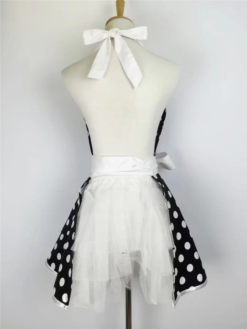 Flared Polka Dot Princess Apron