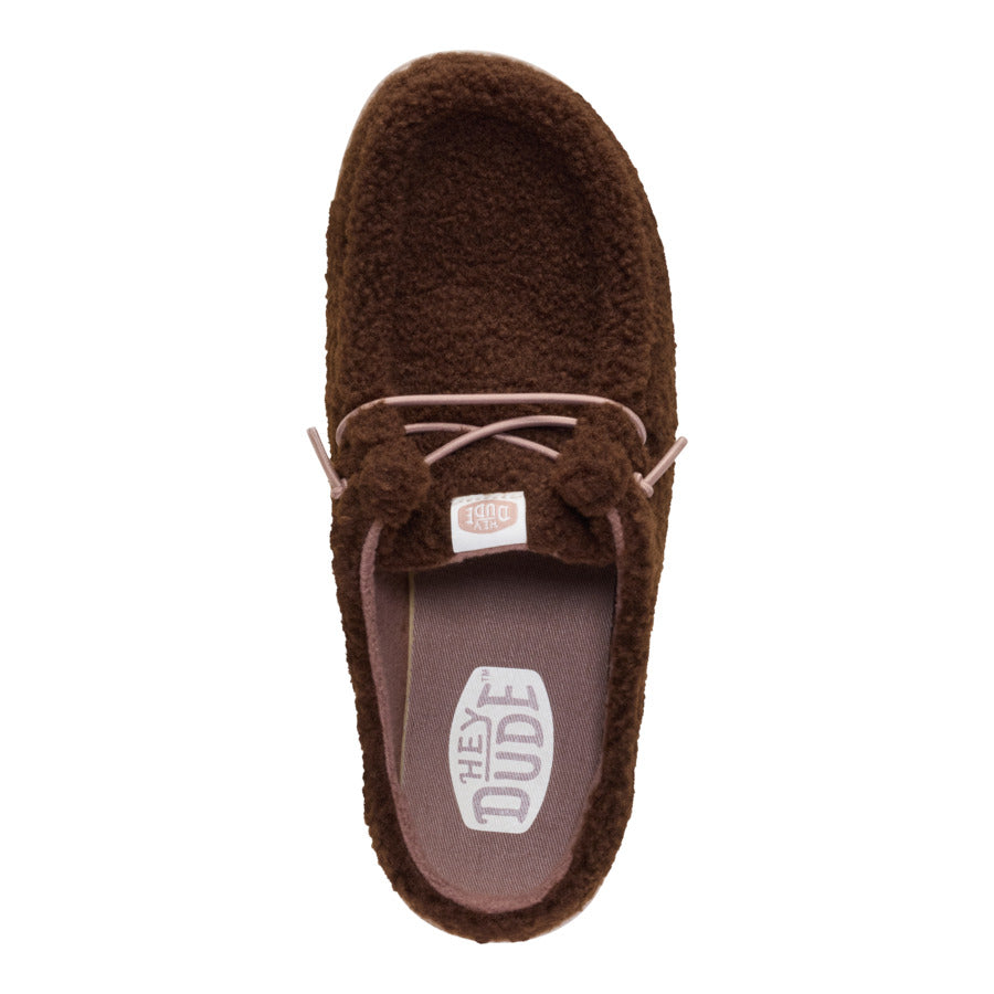 Wendy Slip Sherpa - Dark Brown