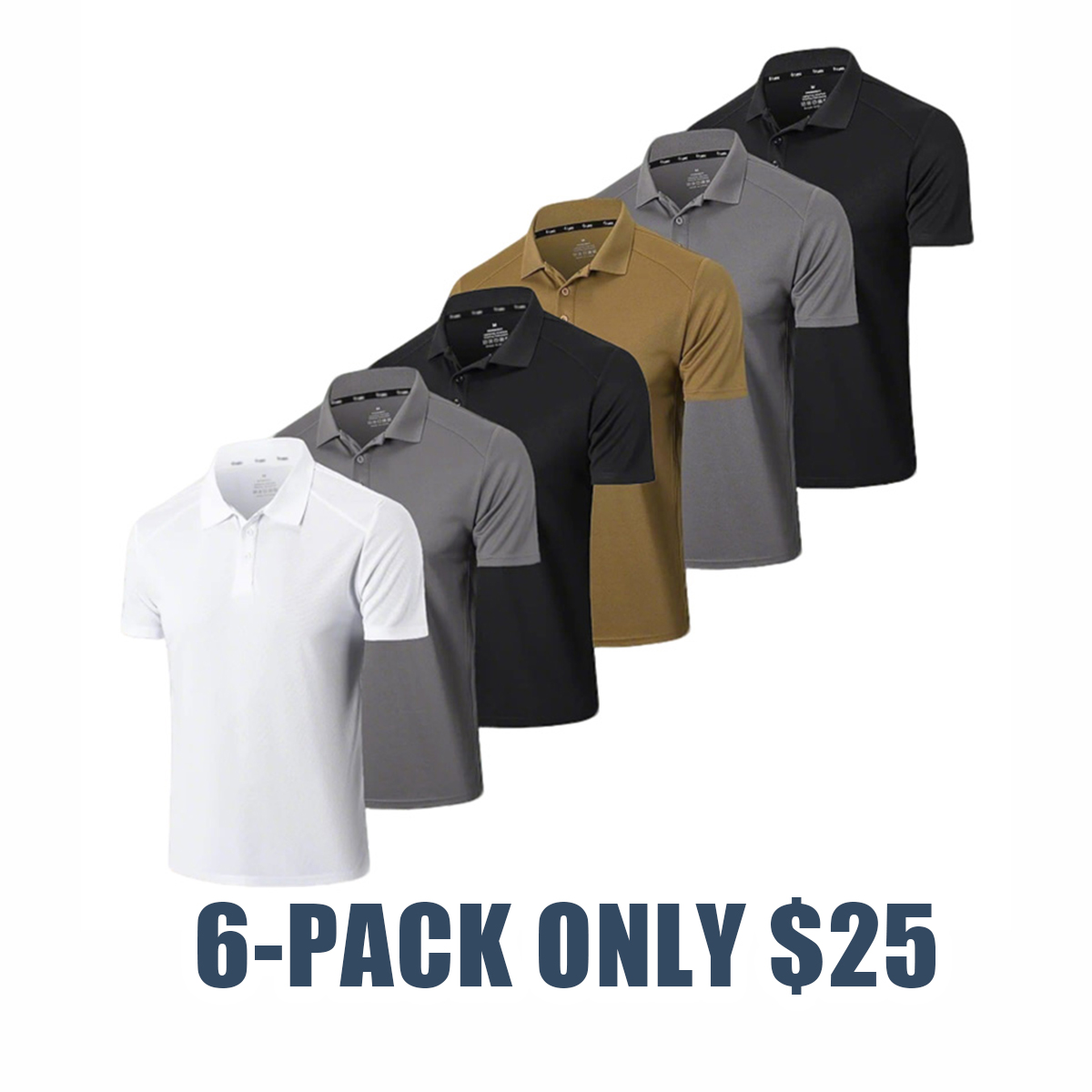 Men's Quick-Dry Polo – Moisture-Wicking, Breathable