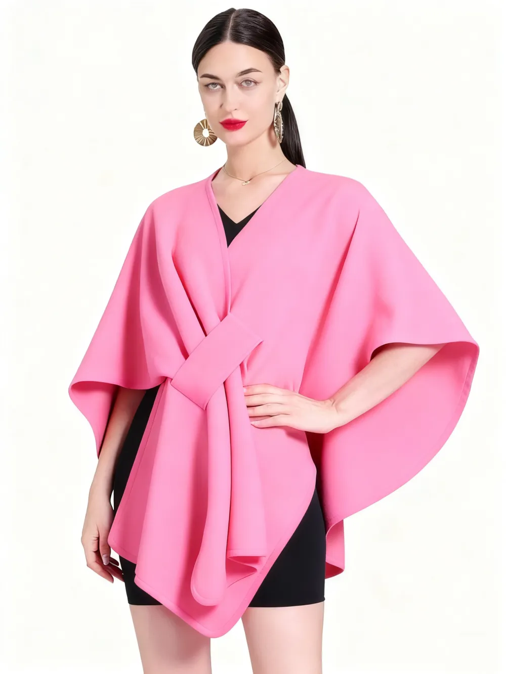 Women's Solid Color Cape Shawl