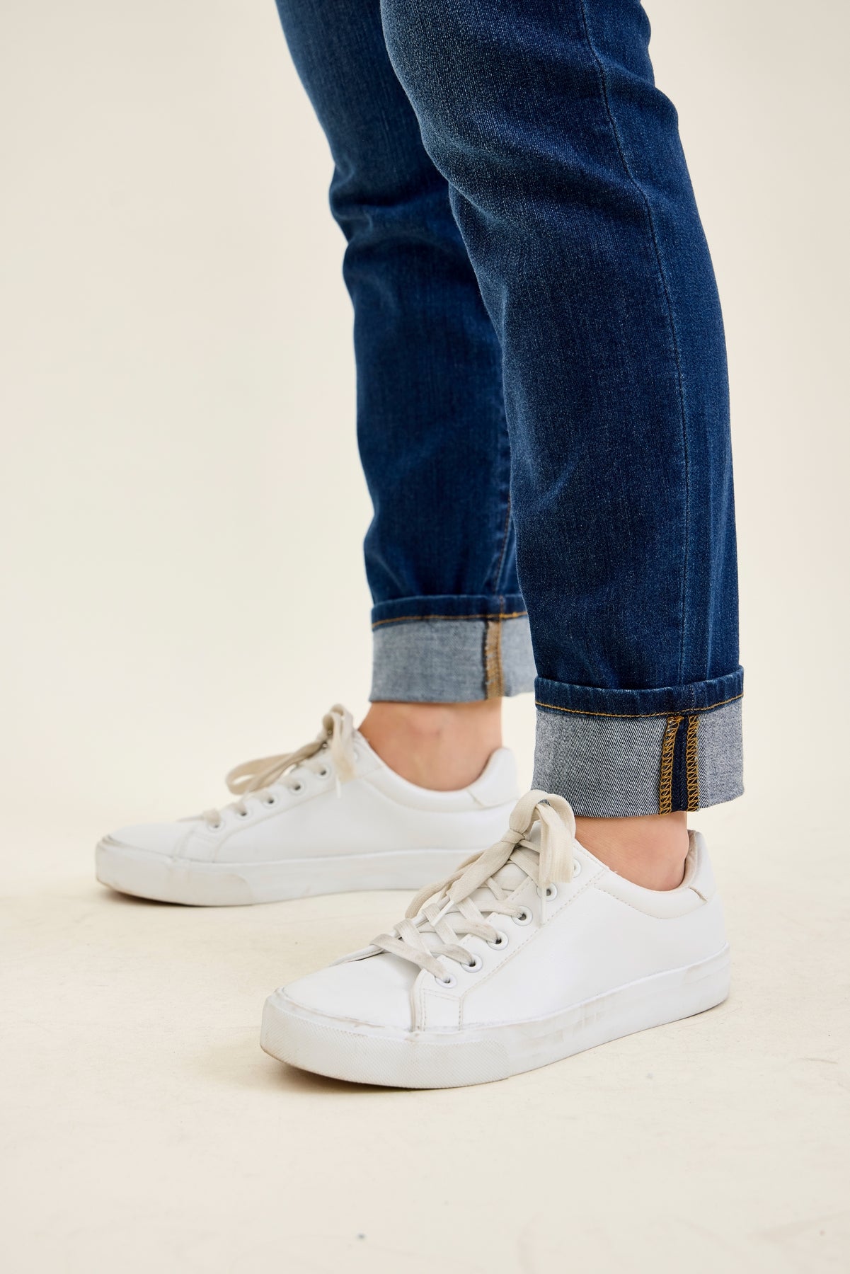 Kimberly Dark Wash Straight Fit Cuff