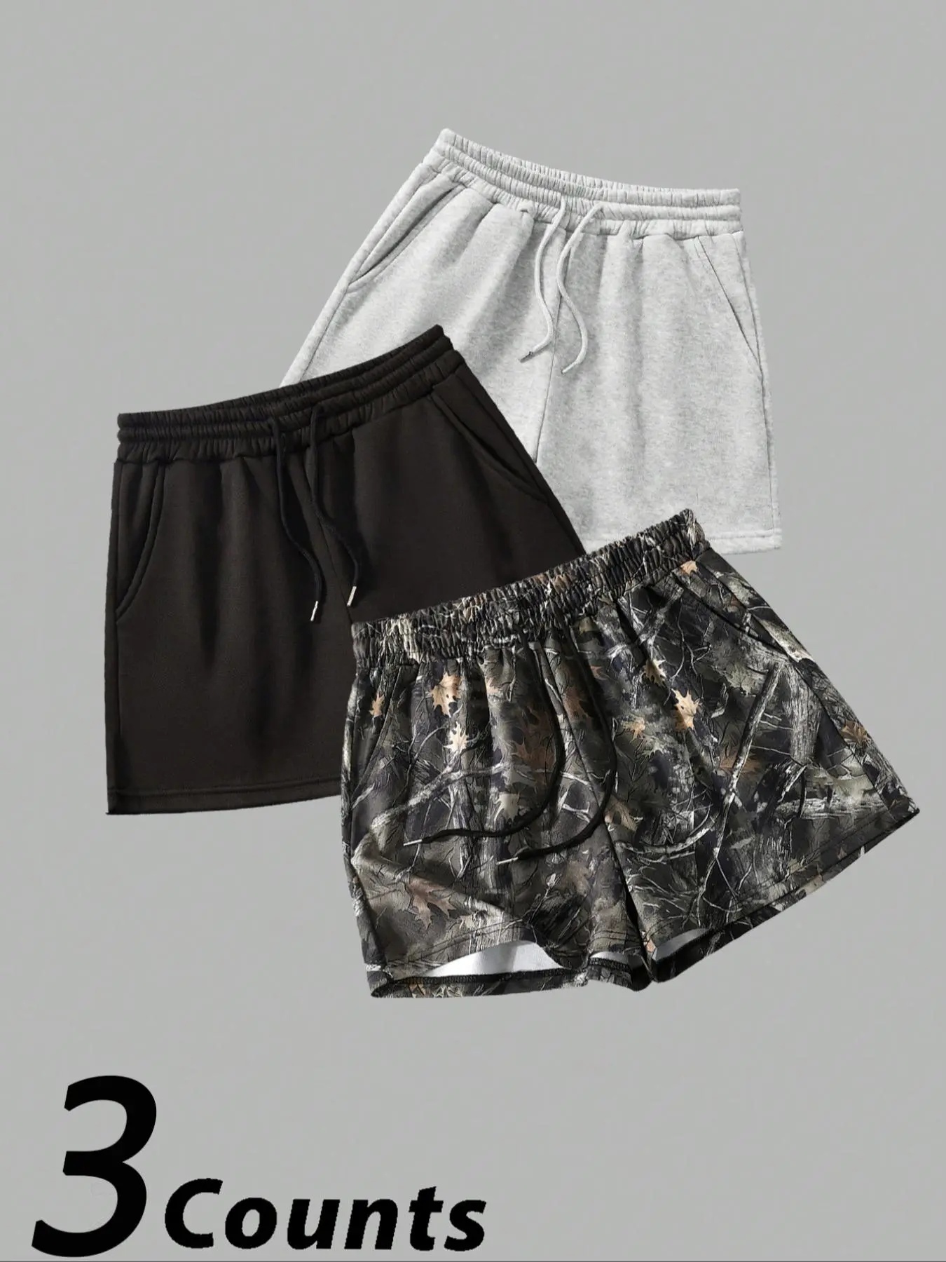 Women's Plain & Camo Print Shorts