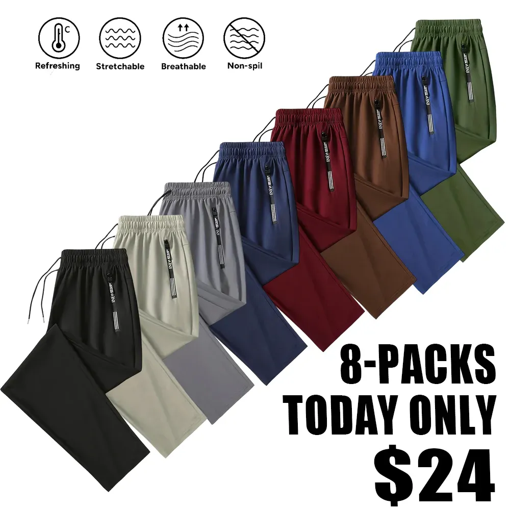 Men's Minimalist Ice Silk Casual Athletic Pants