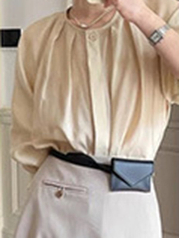 Belt Buckle Geometric Split-Joint Fanny Packs Bags Accessories Bags