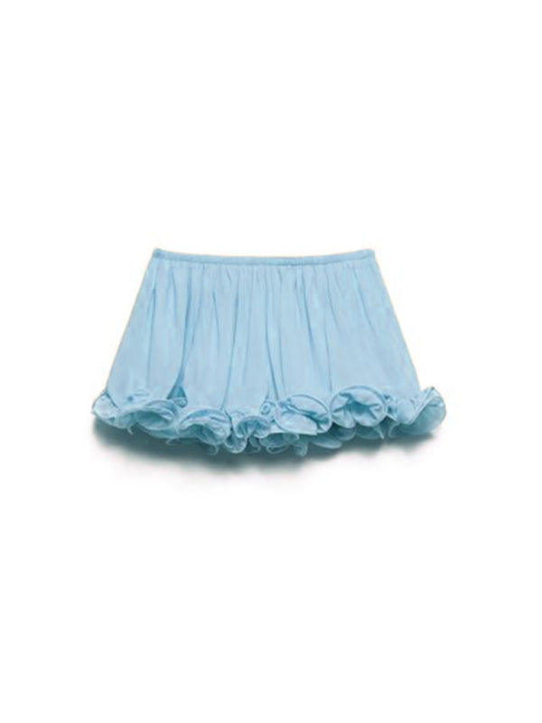 Country Style Ruffle Sleeveless Skirt Set