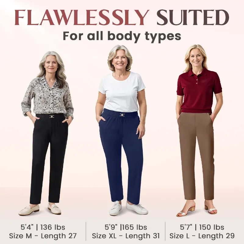 🔥HOT SALE🔥High Rise Silky Soft Pull-on Comfort Pants