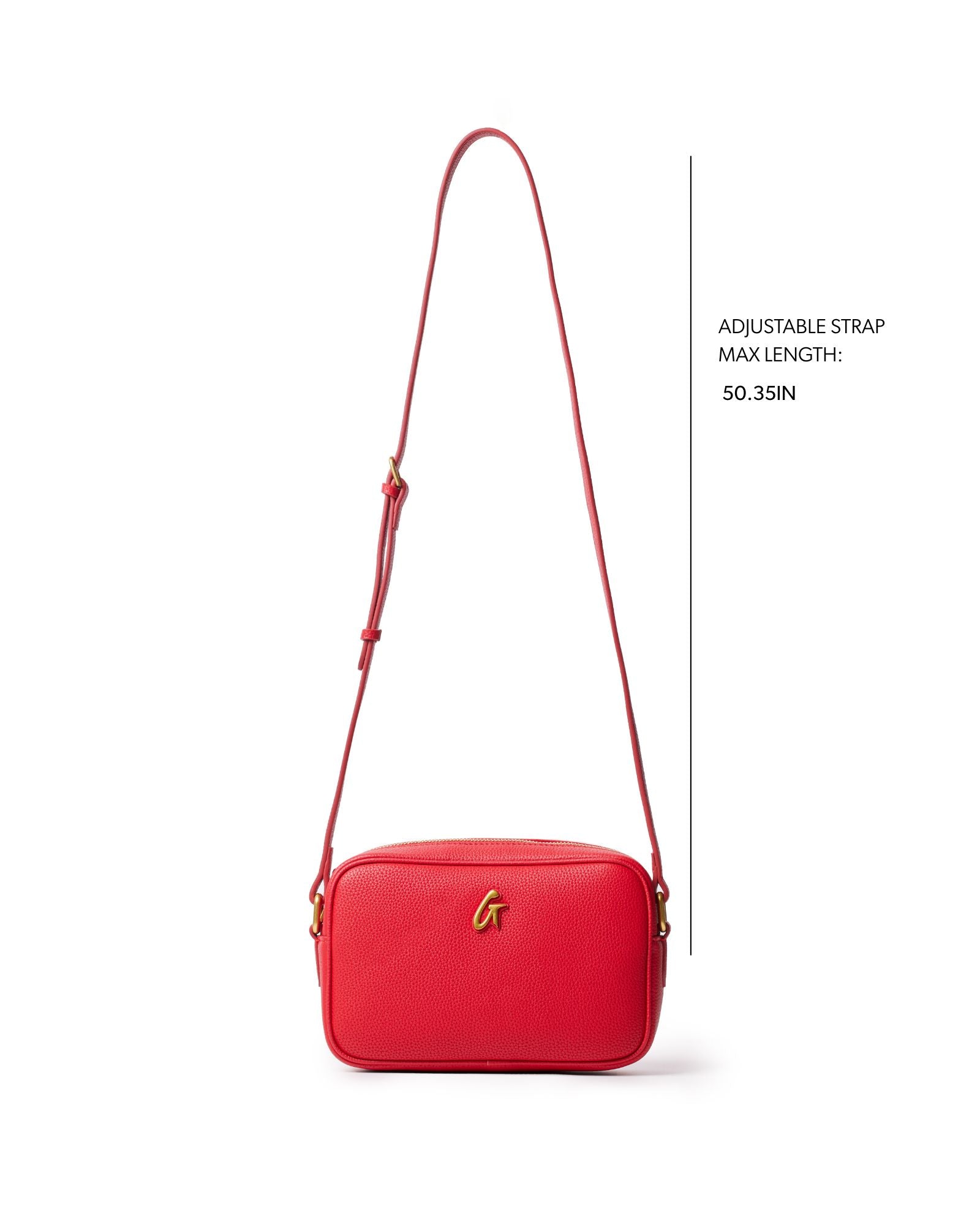 MINI PEBBLE CAMERA BAG - RED