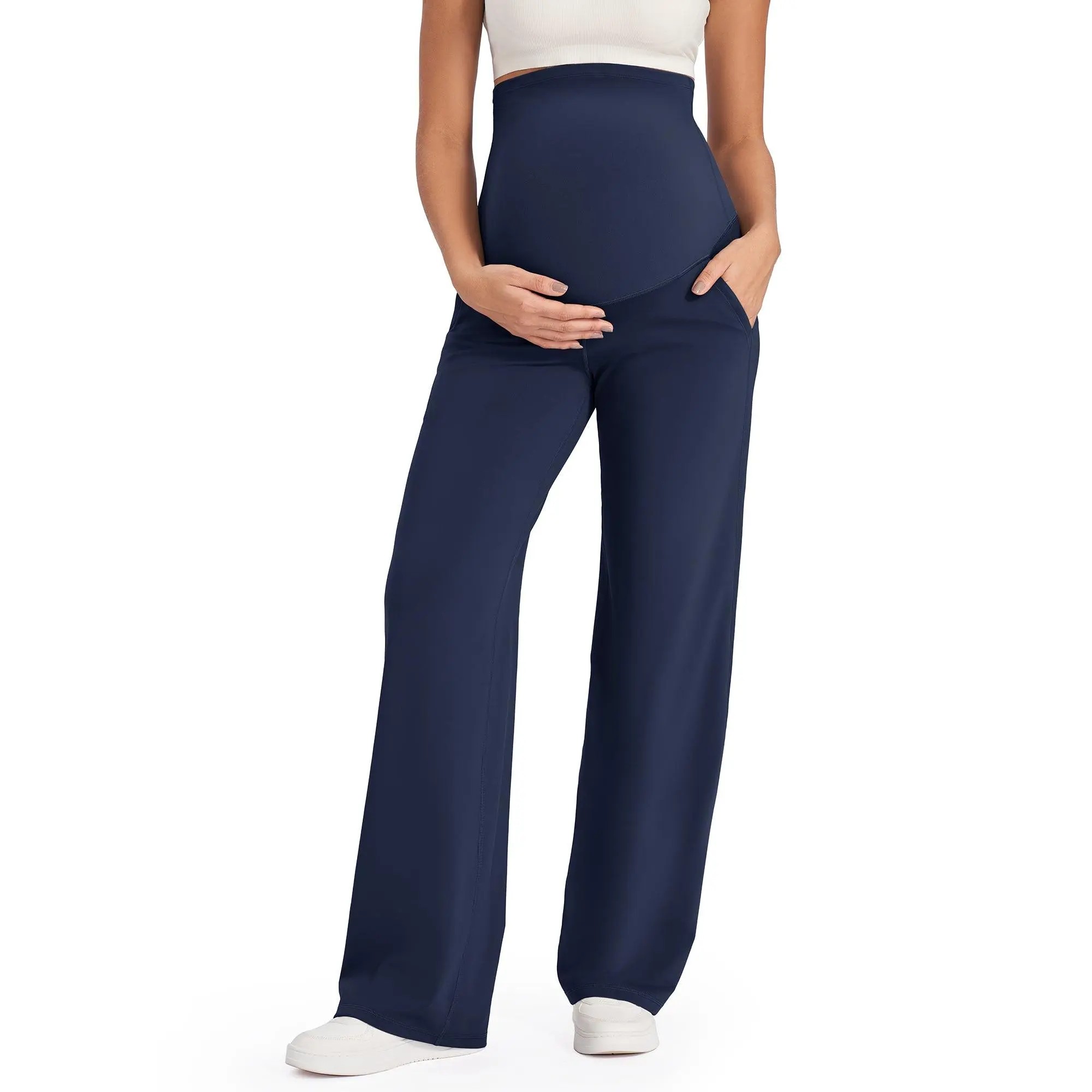 🔥Maternity Wide Leg Pants for Comfortable Pregnancy Pregnant Prenatal