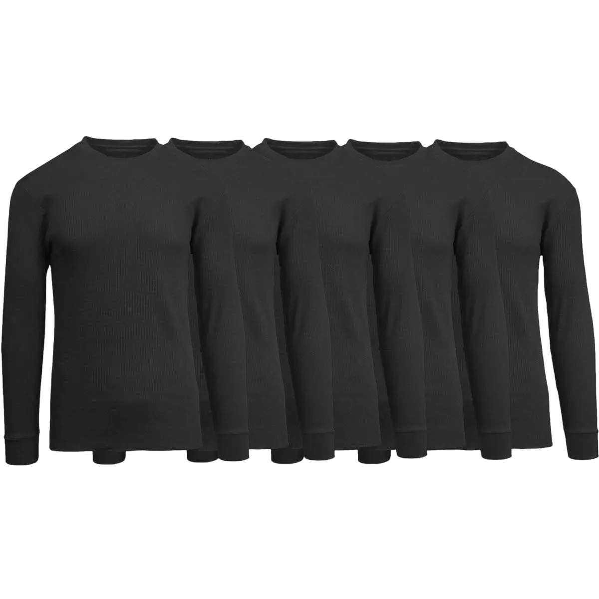 Men's Waffle-Knit Long Sleeve Crew Neck & Henley Thermal Shirts