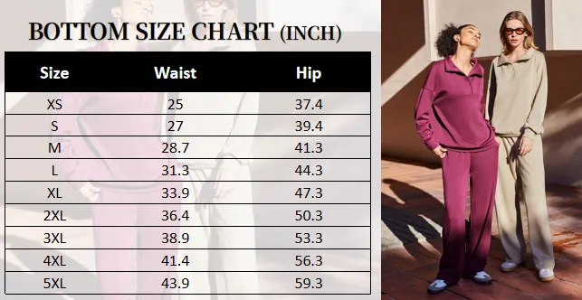 Women's 2-Piece Lounge Set – Half-Zip Pullover & Jogger Pants