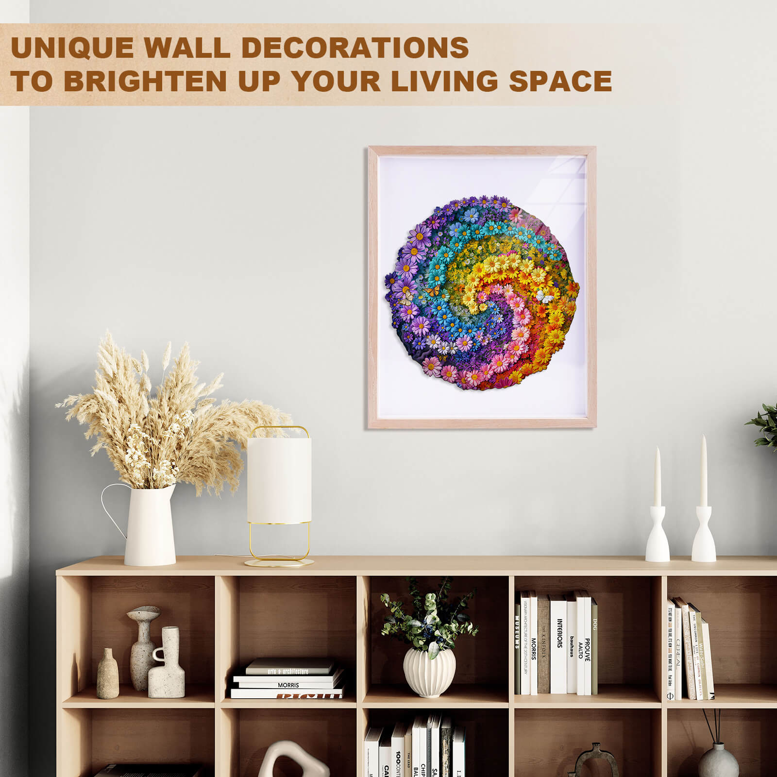 Sea of Flowers Wooden Jigsaw Puzzle