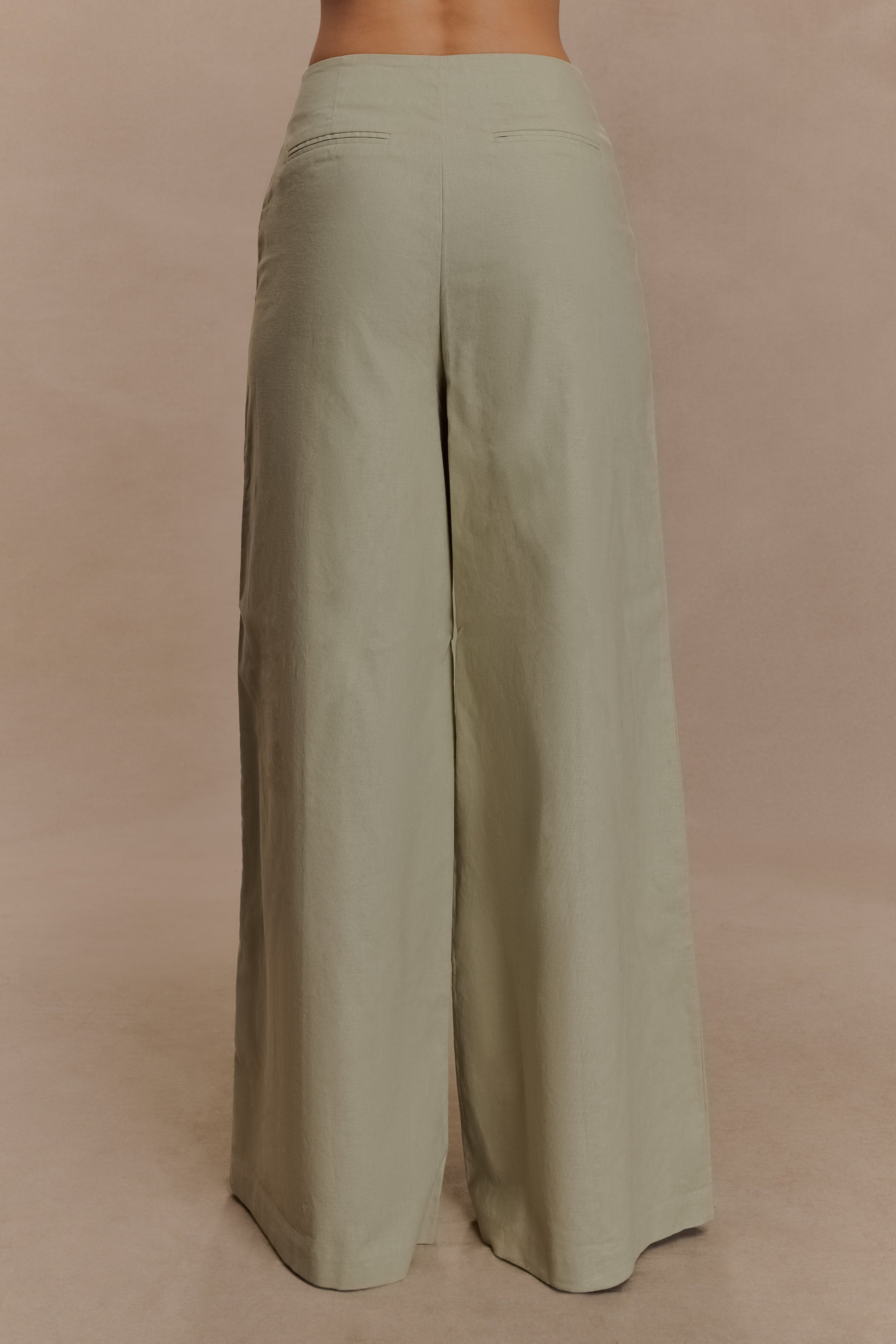 Basil Linen Straight Leg Pant