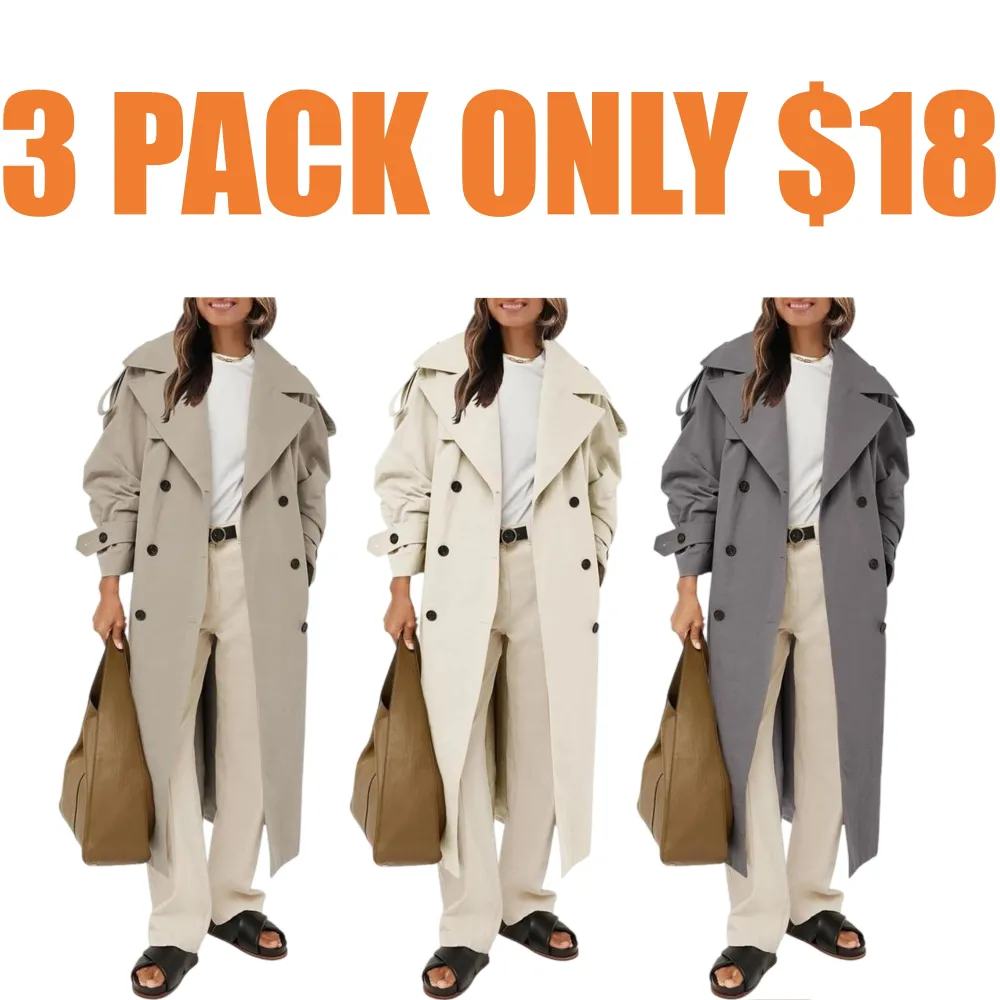 Women’s Oversized Long Trench Coat