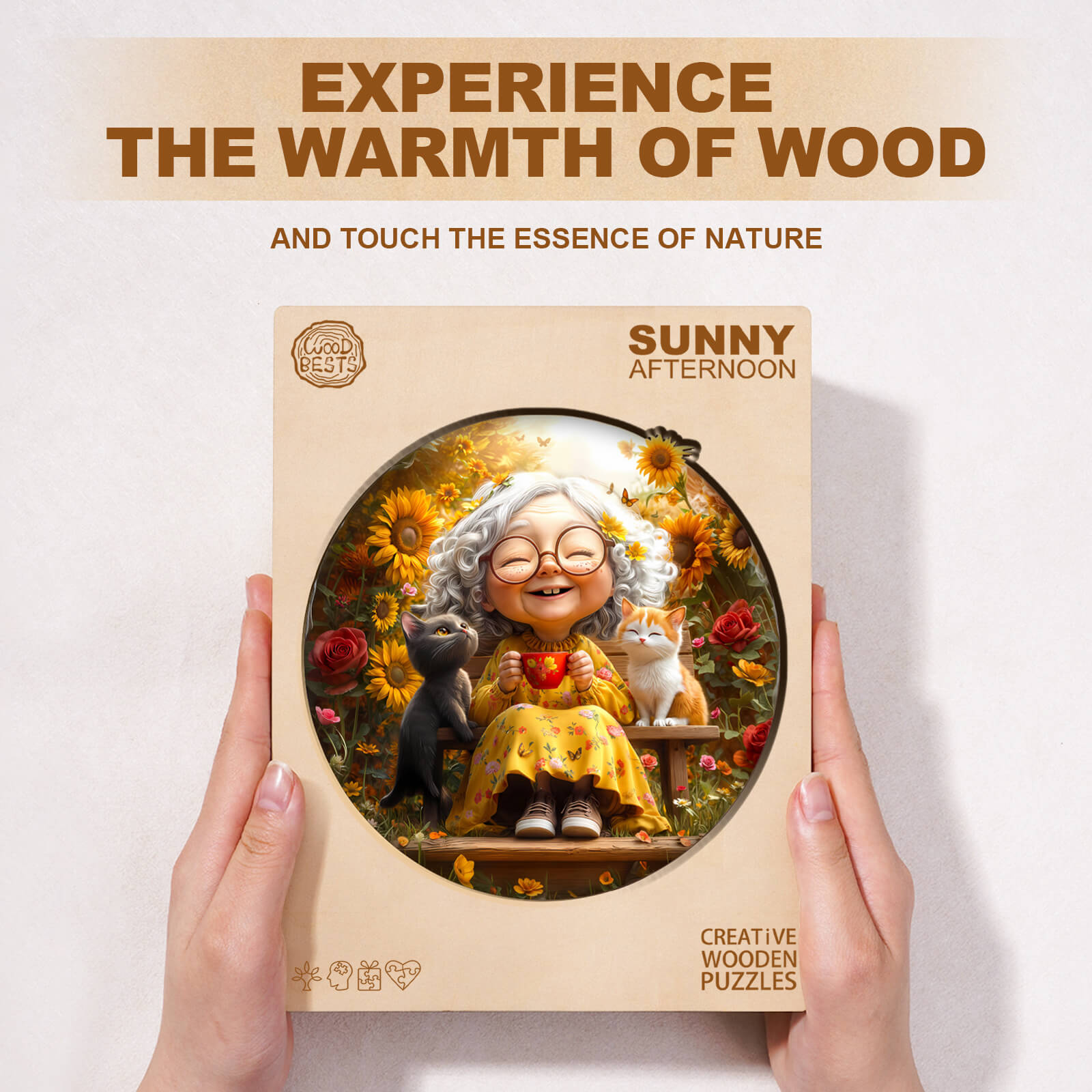 Sunny afternoon Wooden Jigsaw Puzzle