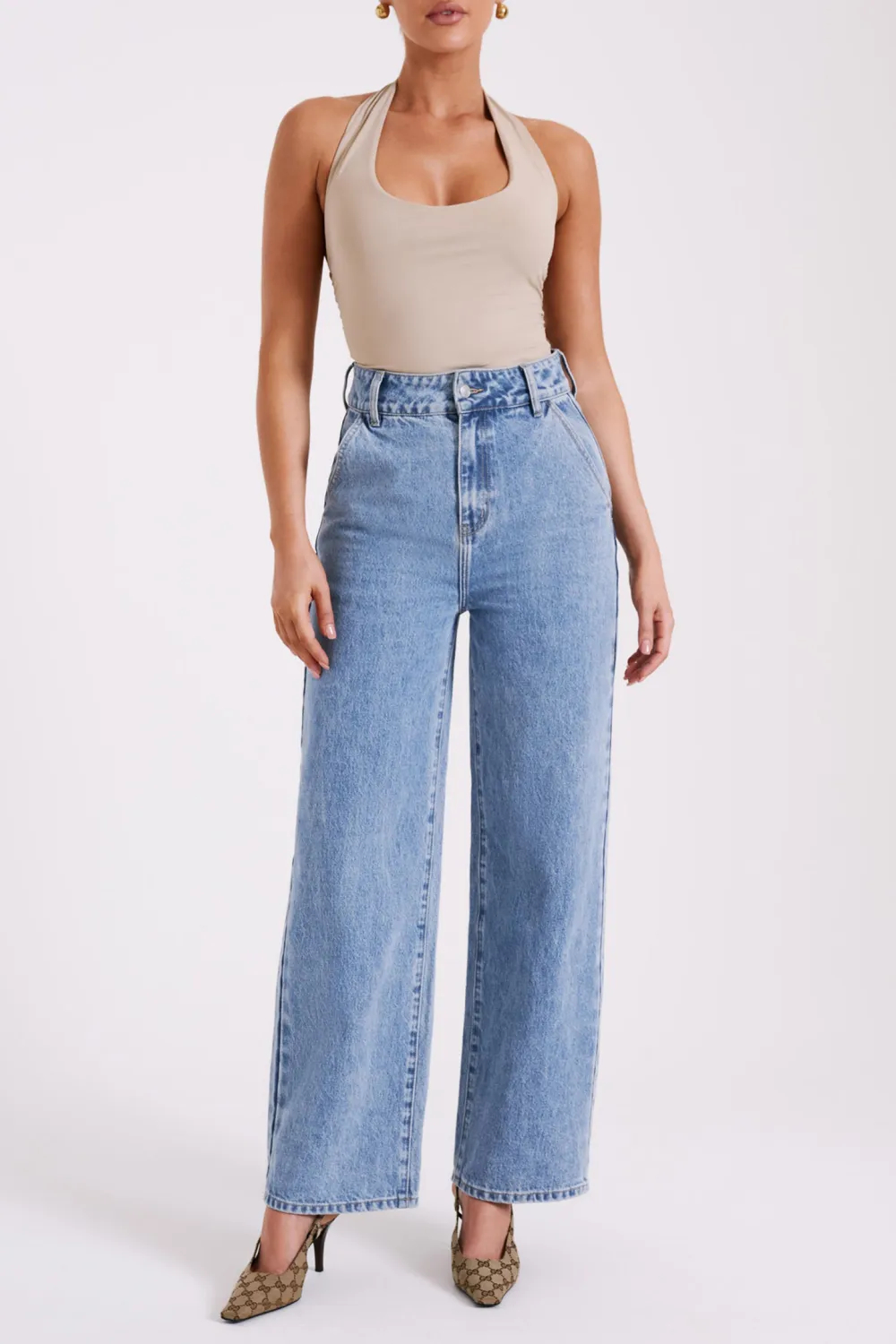 Recycled Nylon Halter Top