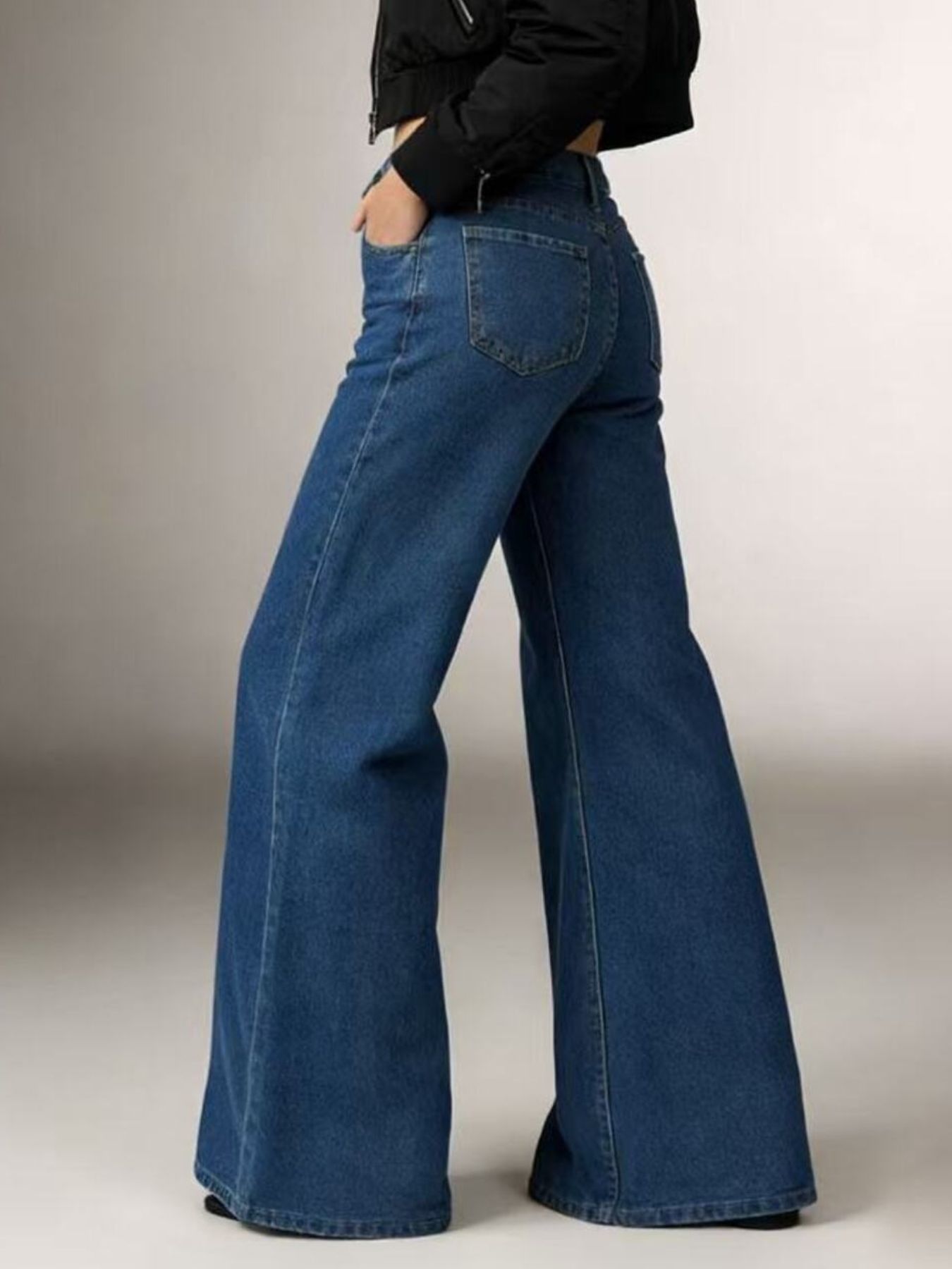 High-Waisted Flare Leg Jeans
