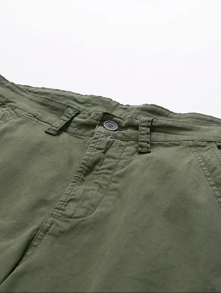 Men's Casual Straight-Leg Cargo Pants with Belt – Multi-Pocket, All-Season Comfort for Daily Streetwear