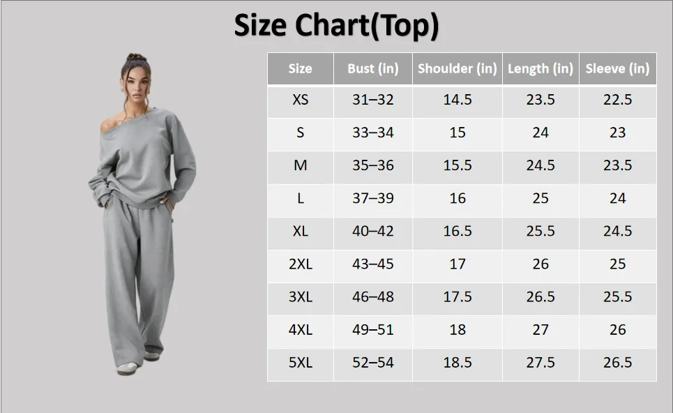 Women's Leisure Solid Color Sloping Shoulder Long Sleeve Top & Wide Leg Trousers Co-ord