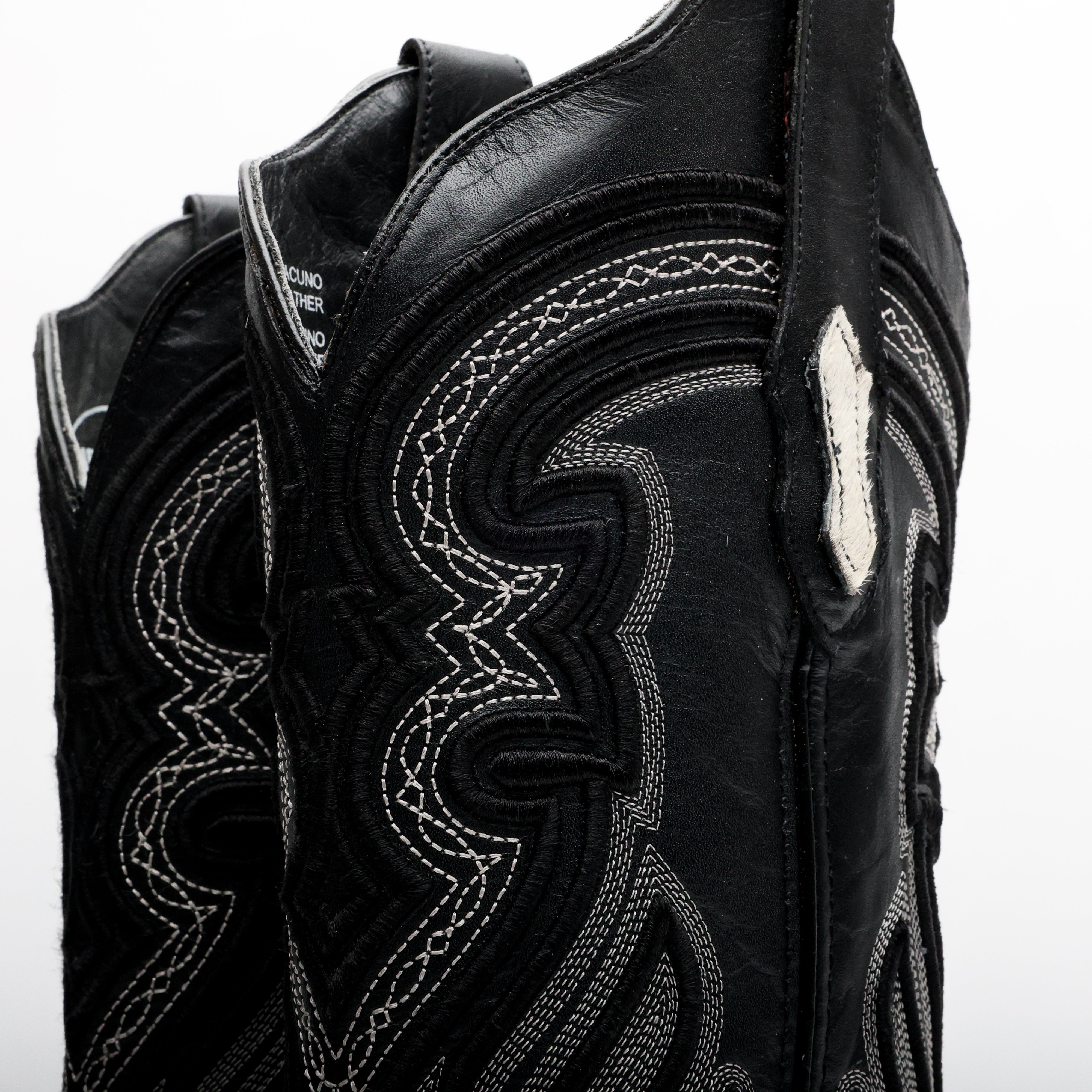 Genuine Cowhide Boots - Square Toe