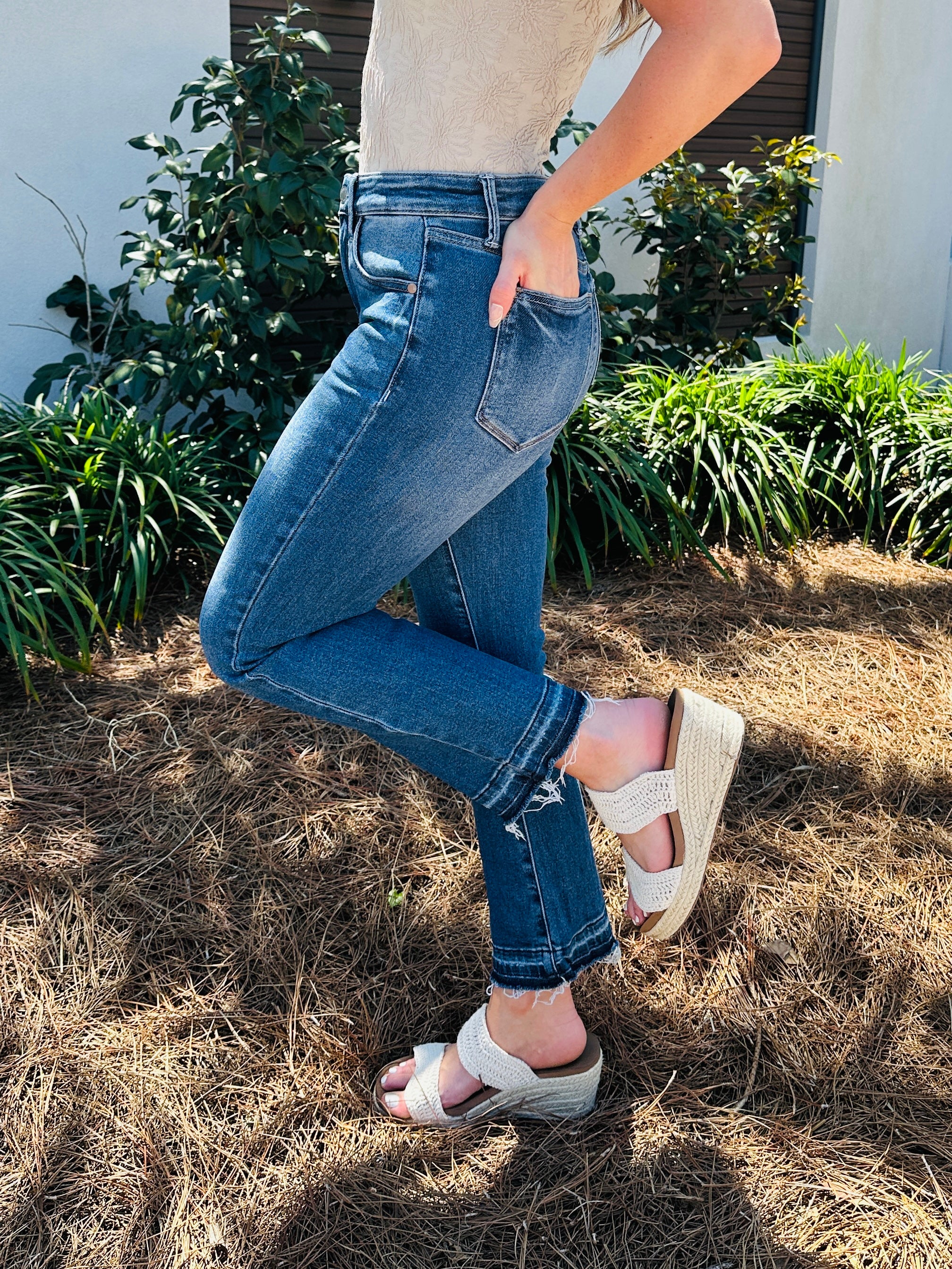 Judy Blue When Summer Kicks In Kick Flare Jeans