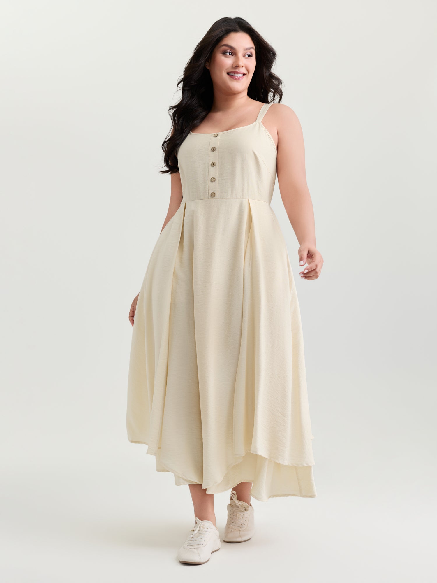 Supersoft High Low Hem Scoop Neckline Maxi Dress