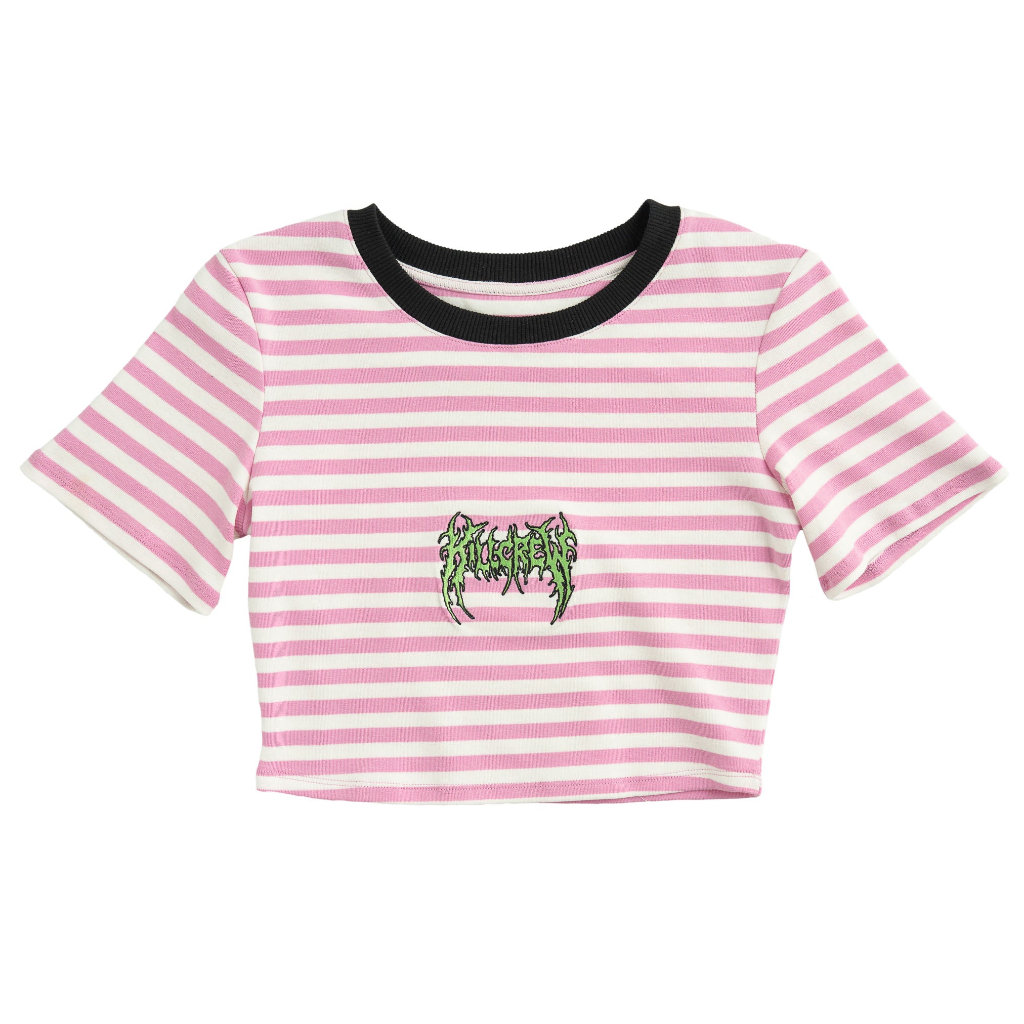STRIPED BABY TEE - PINK / WHITE