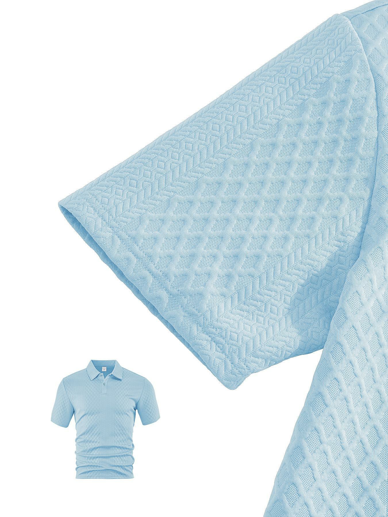 Men’s Polo Shirt & Drawstring Shorts Set – Breathable Casual 2-Piece Outfit