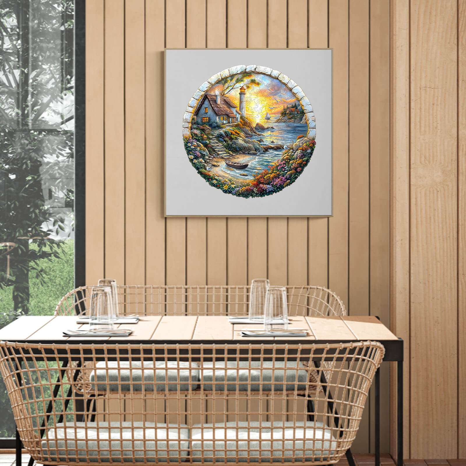 3D Sea island Wooden Jigsaw Puzzle