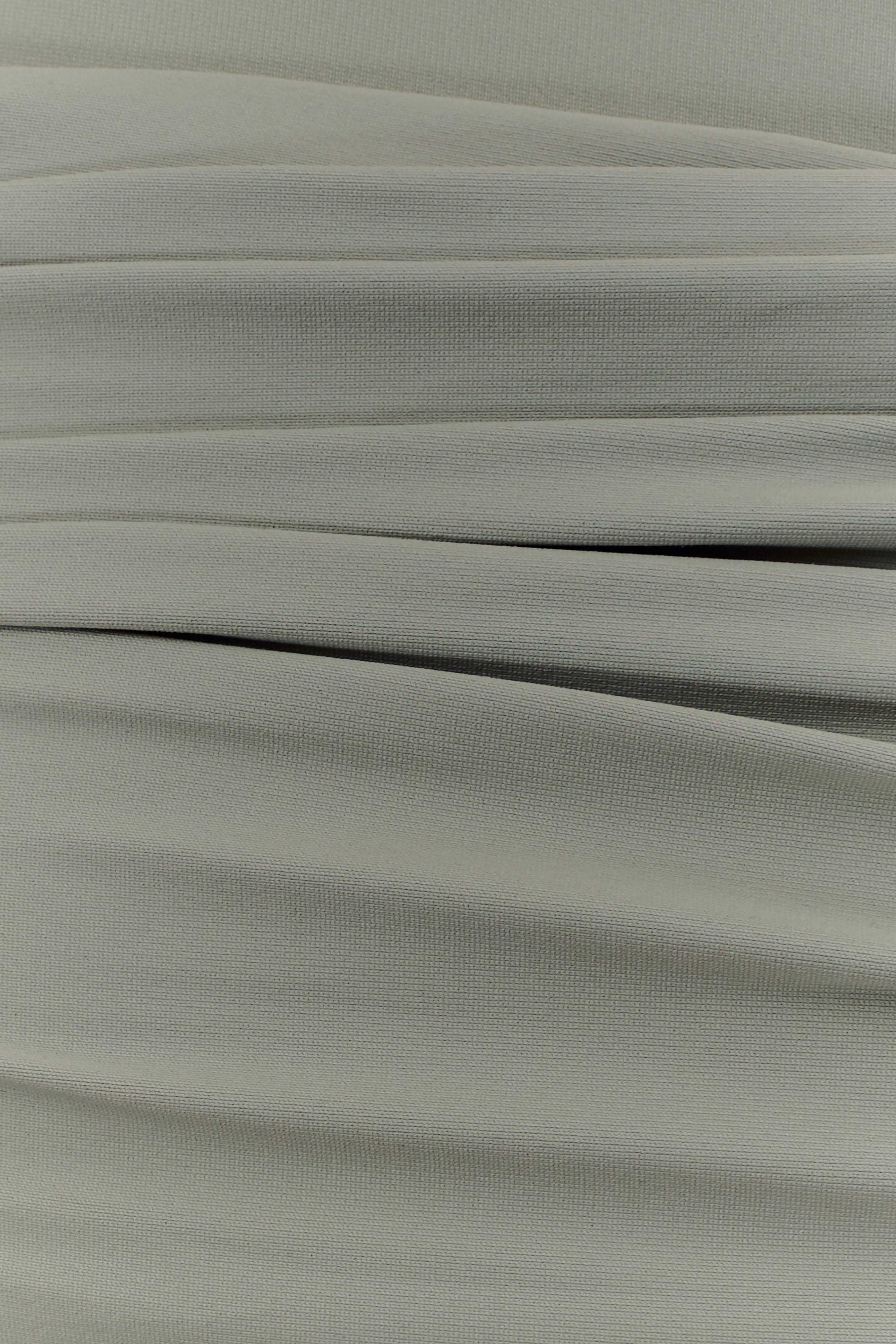 Basil One Shoulder Recycled Nylon Top With Drape