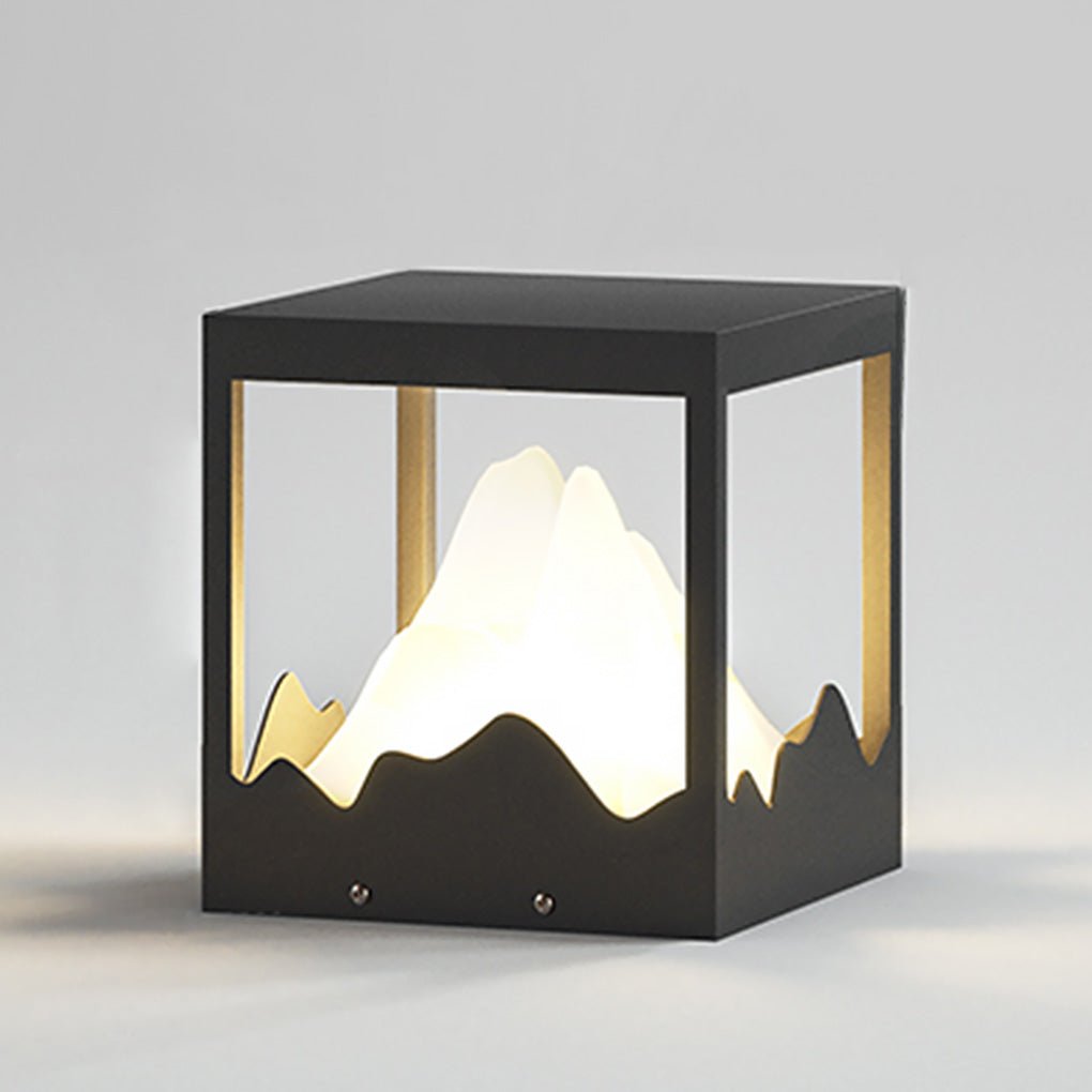 Outdoor Solar Waterproof Mountain Landscape Decorative Lighting Column Light