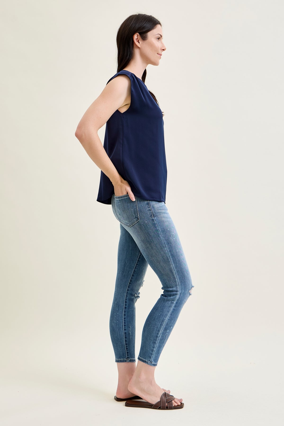 Lilah Distressed Boyfriend Jeans