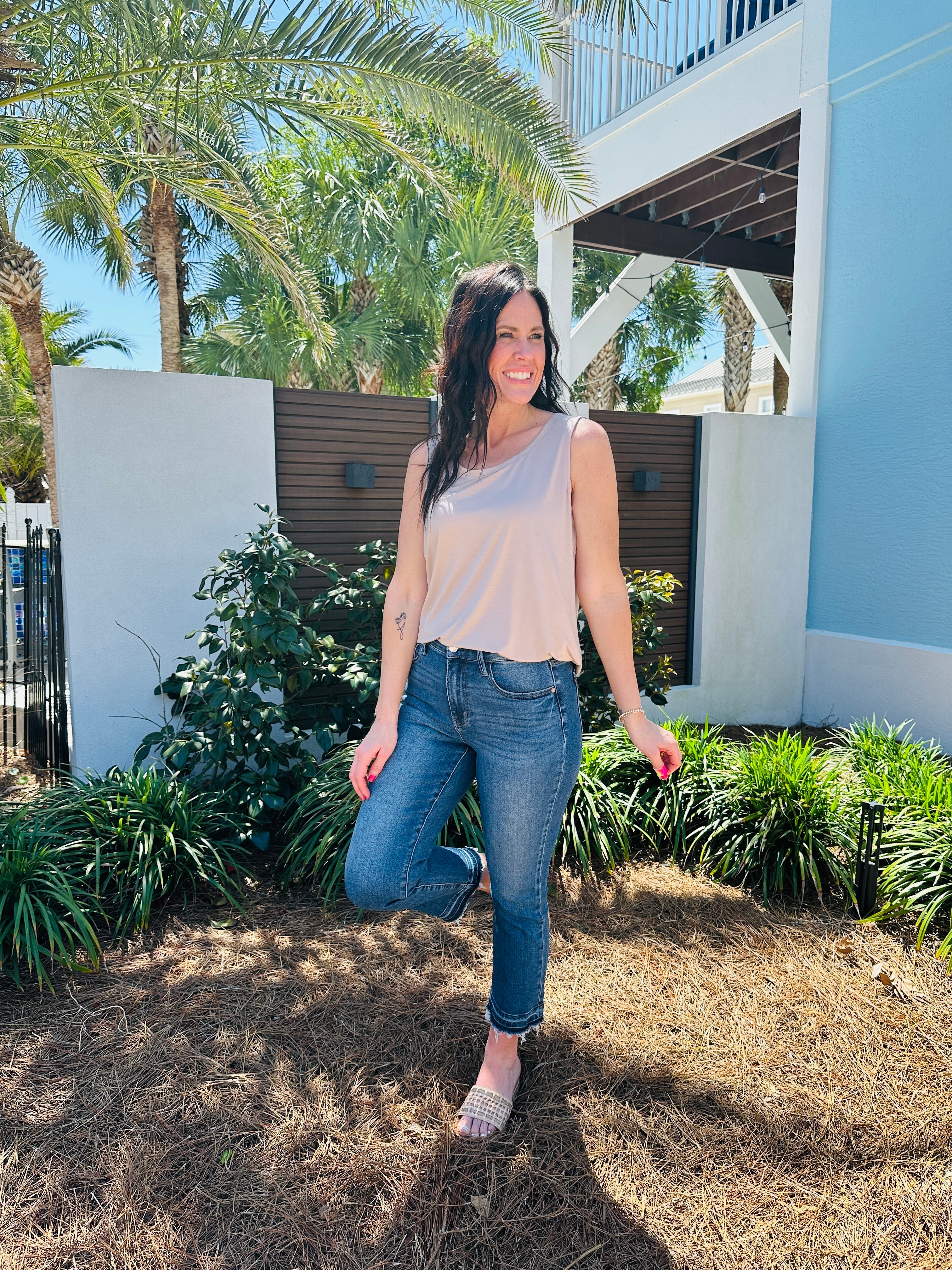 Judy Blue When Summer Kicks In Kick Flare Jeans