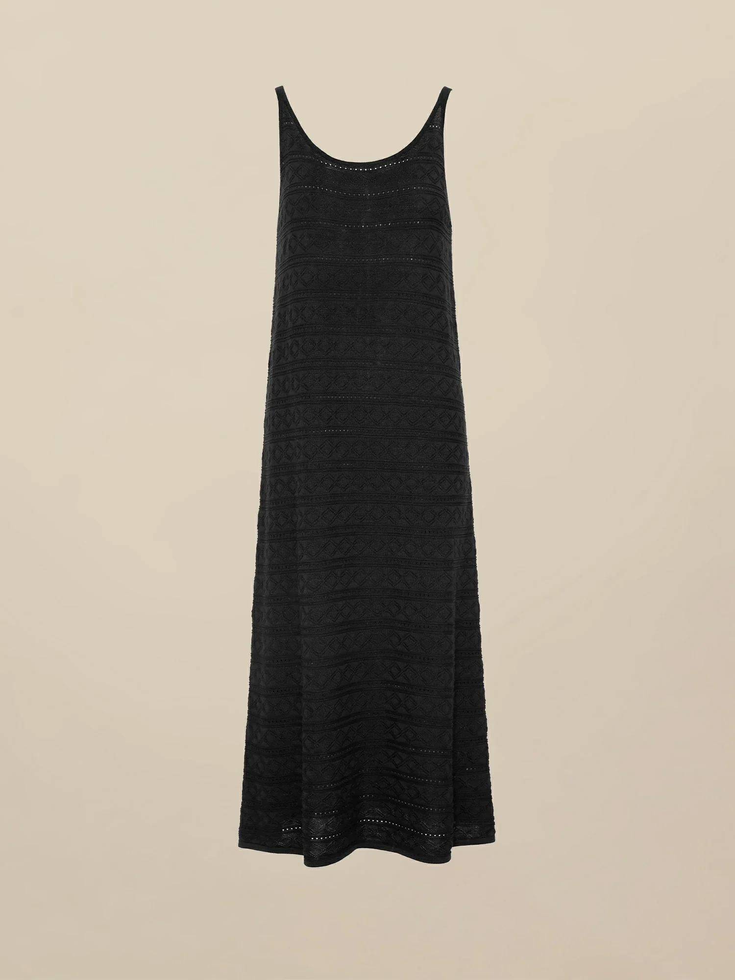 100% Lyocell Round Neck Camisole Knitted Dress
