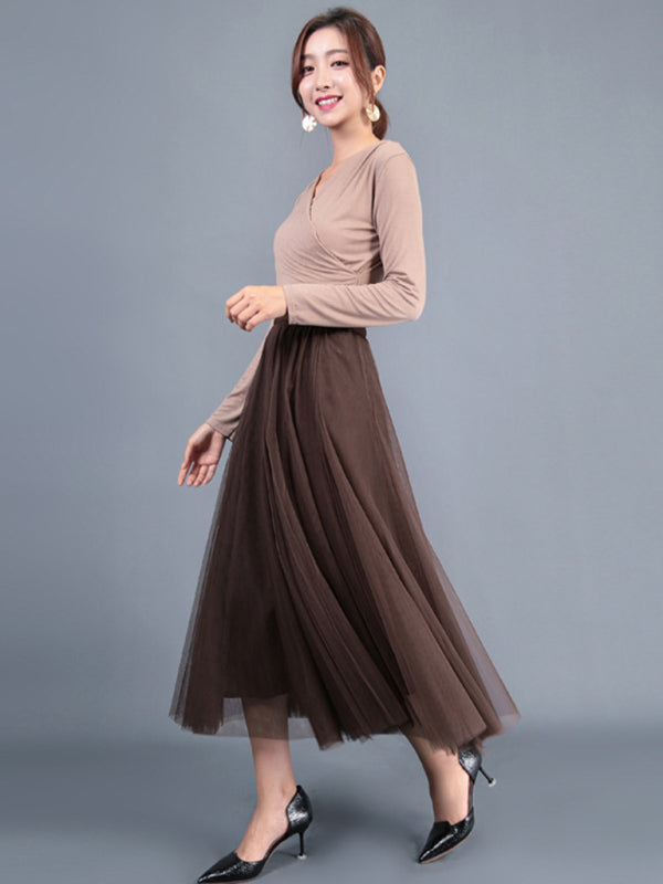 A-Line Skirt Midi Skirt