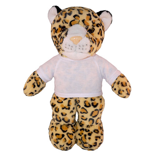 Soft Plush Leopard with Tee 8inch