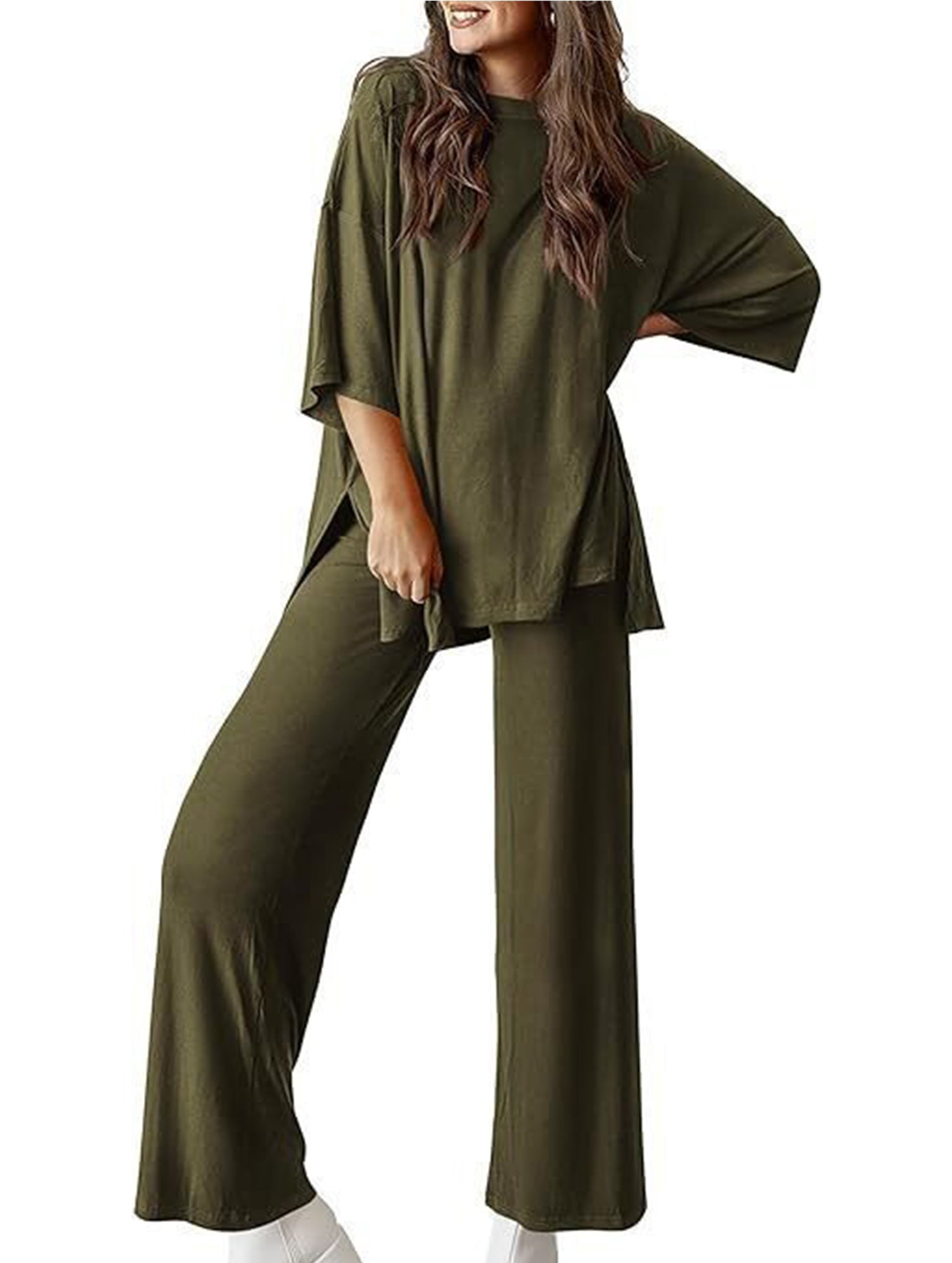 Loose Fit Casual Two Piece Set_CWSTB01013