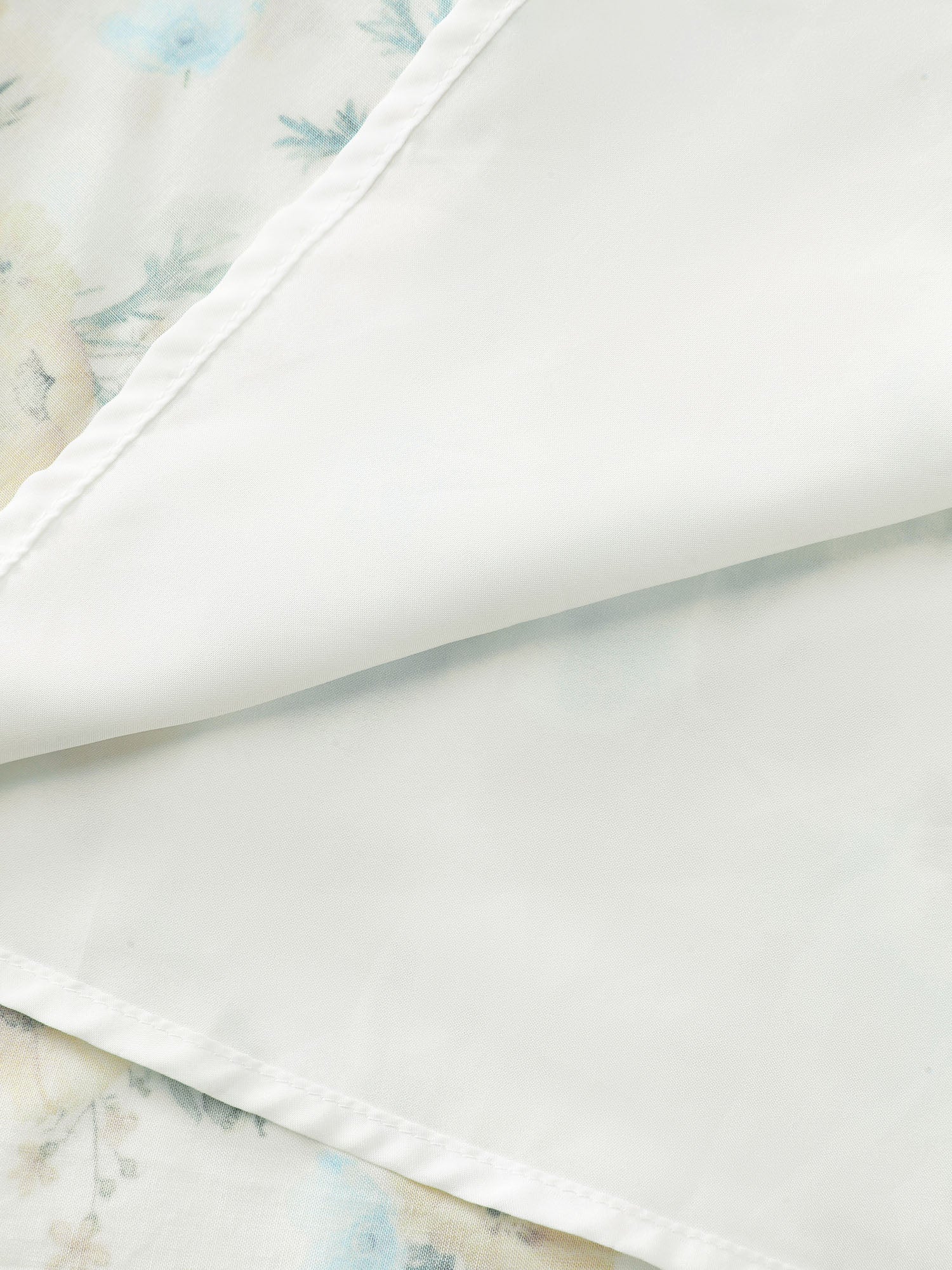 Floral Print Shirred Bodice Triangular Waist Midi Dress