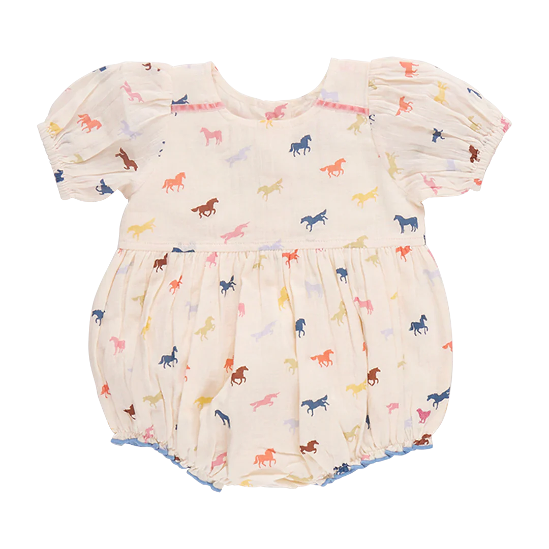 Baby Girls Charlie Bubble - Multi Tiny Horses