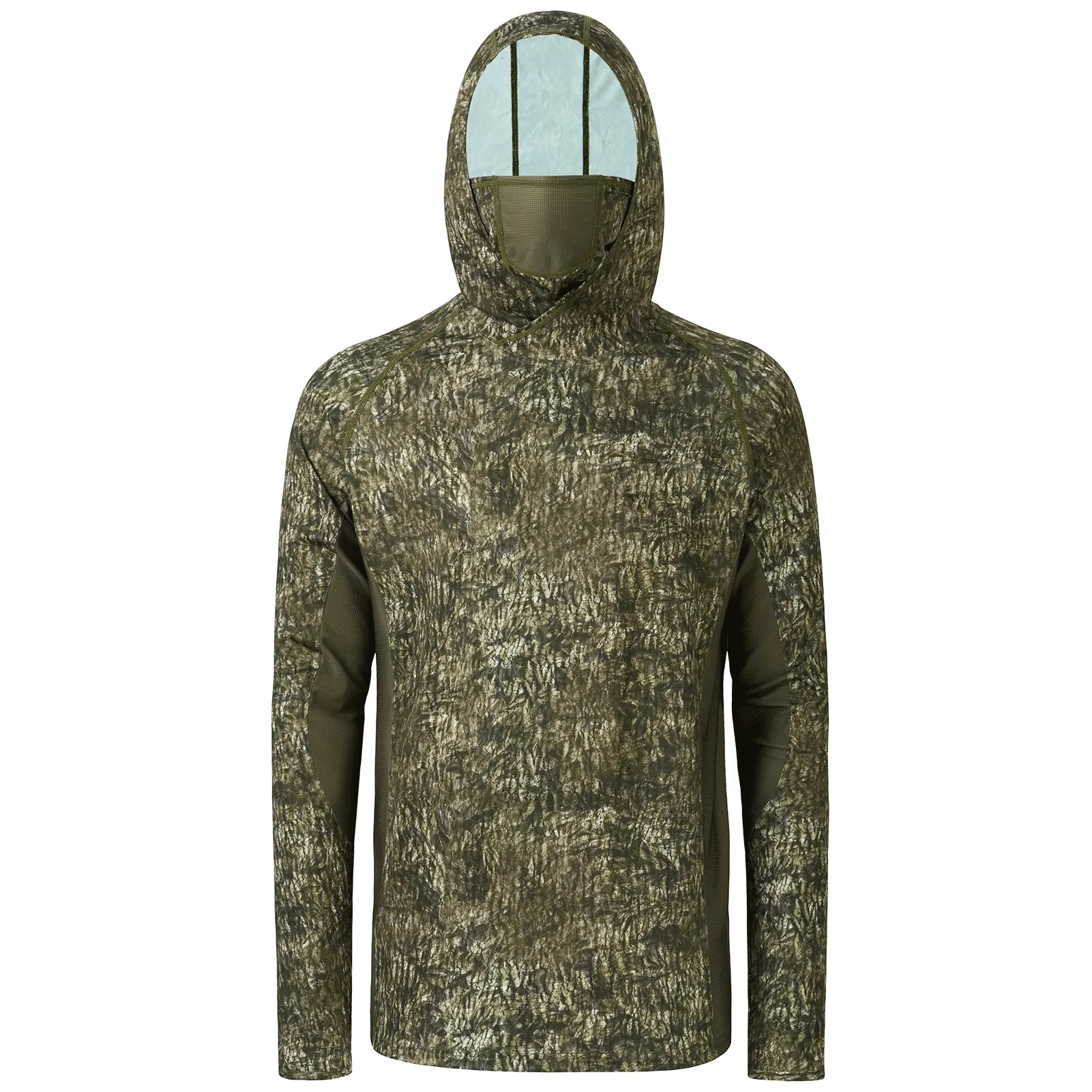 Men’s UPF 50+ Camo Long Sleeve Outdoor Hoodie – Hunting & Fishing Performance Shirt