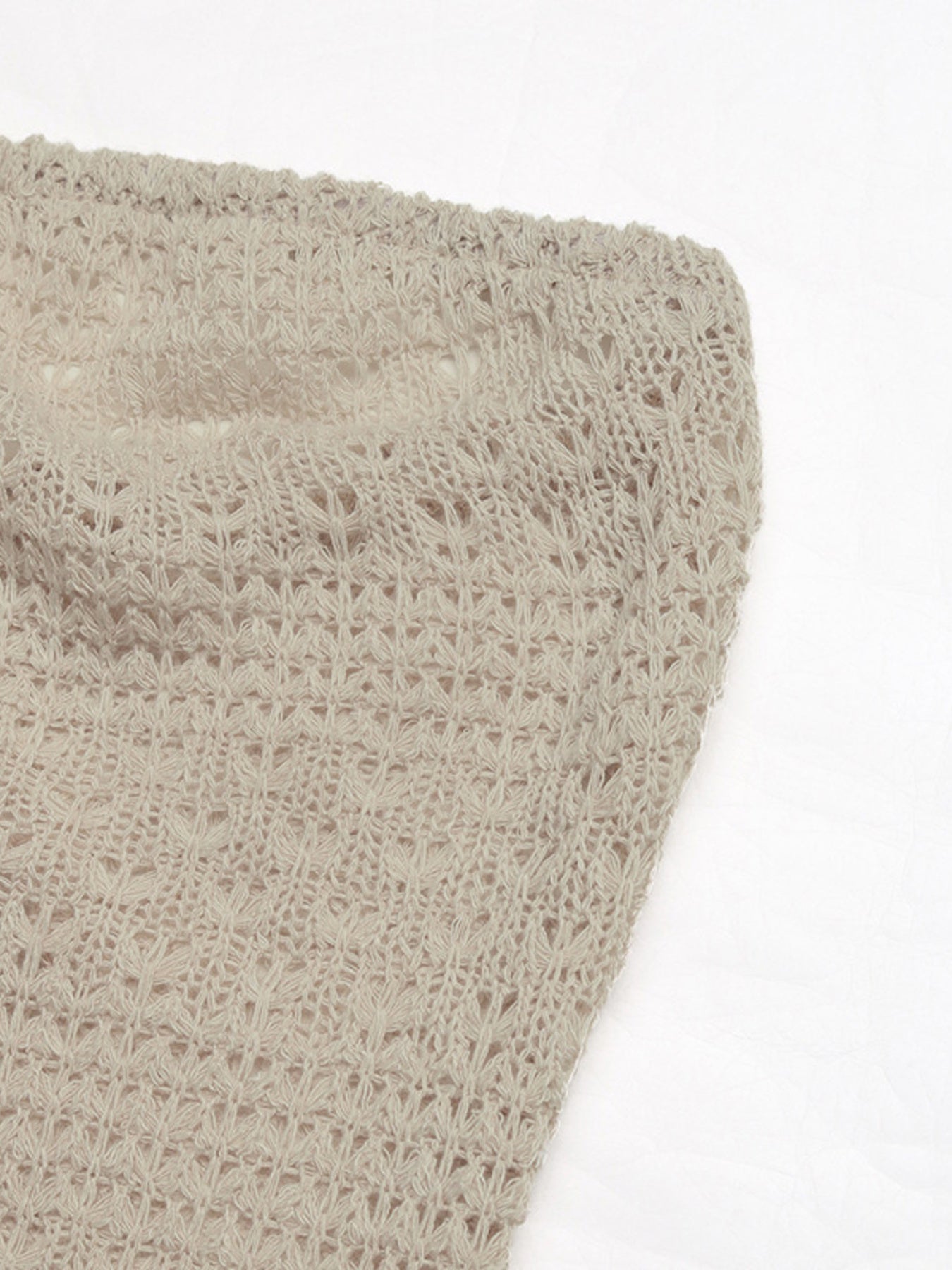 Slit Knitted Tube Maxi Dress