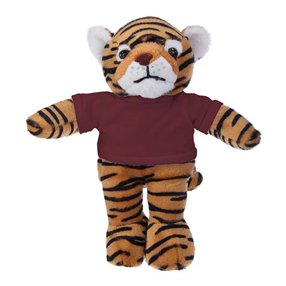 Soft Plush Tiger with Tee 8inch