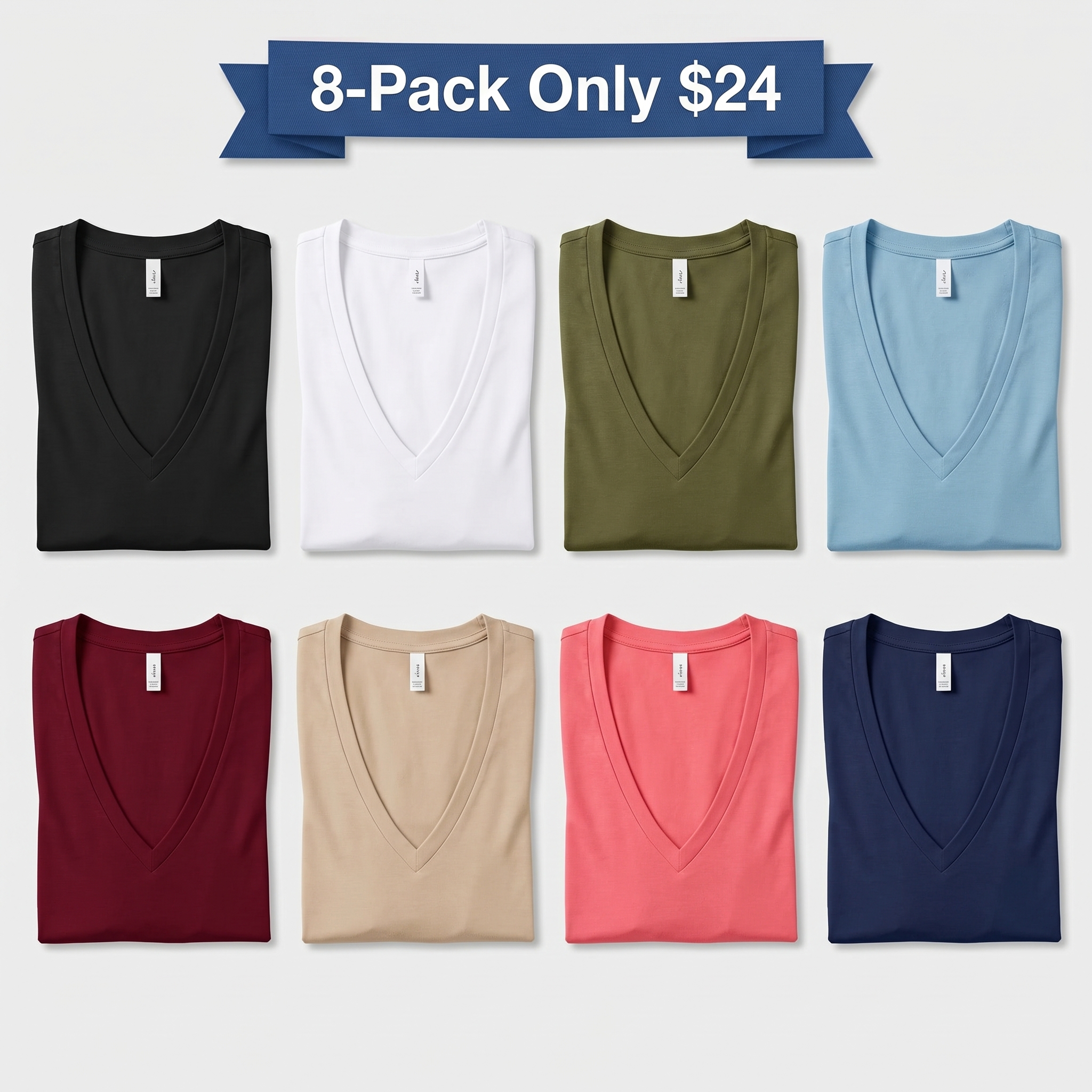 Women's Sexy V-Neck Tee