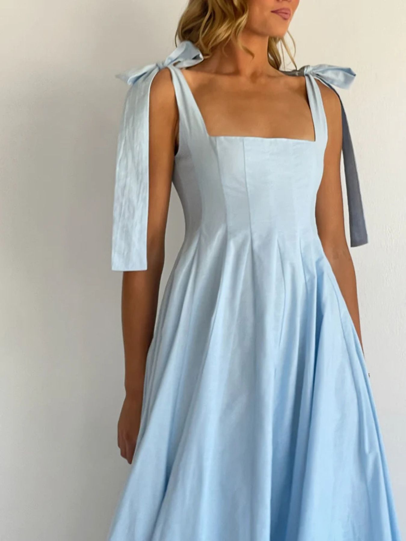 Gradient Tie Shoulder Maxi Dress