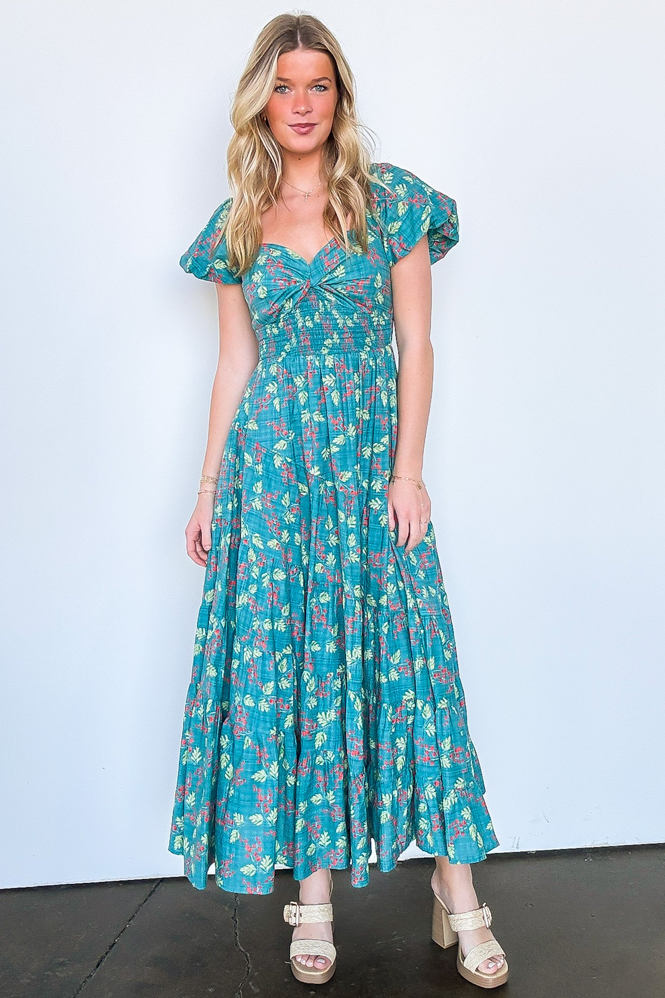 Floral Tiered Maxi Dress