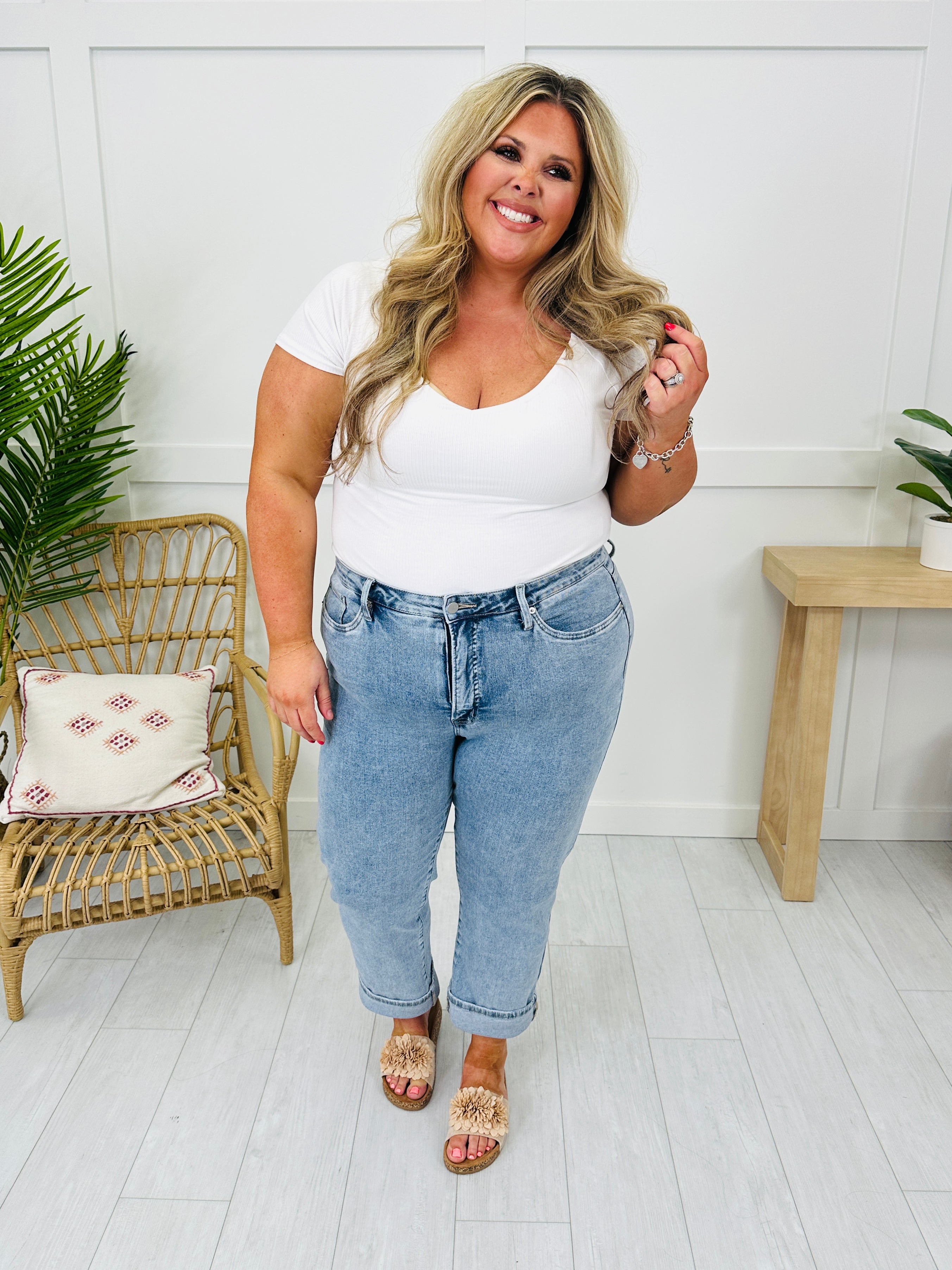 Can't Forget You Tummy Control Straight Jeans