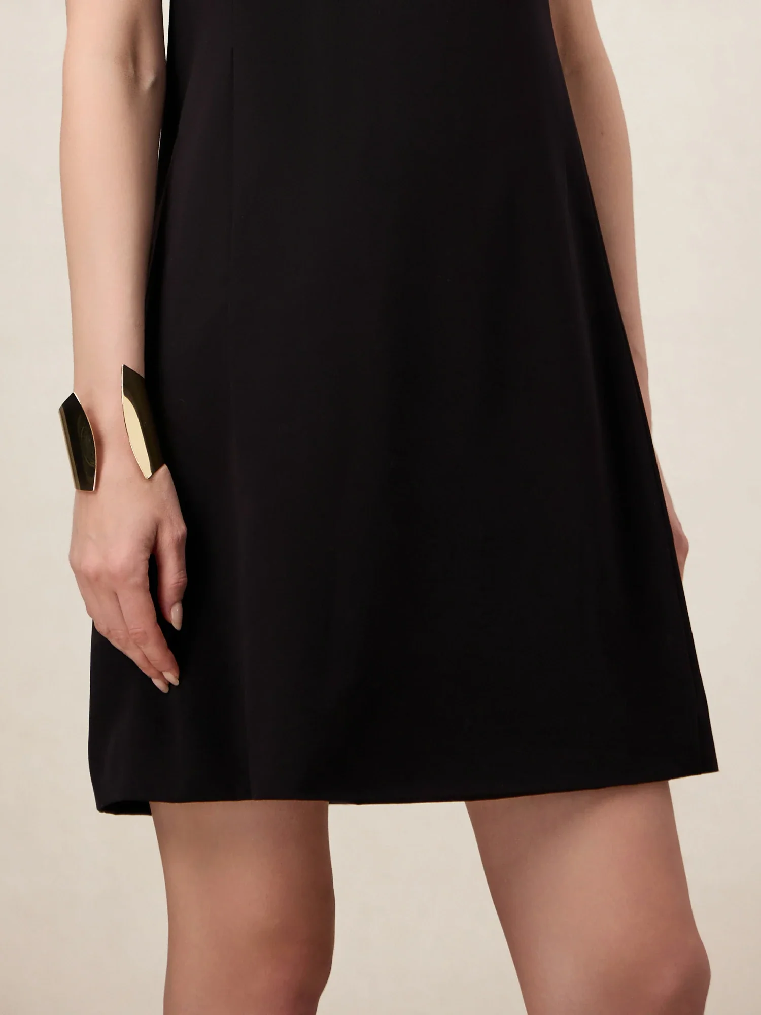 Wool Round Neck Sleeveless Simple Dress