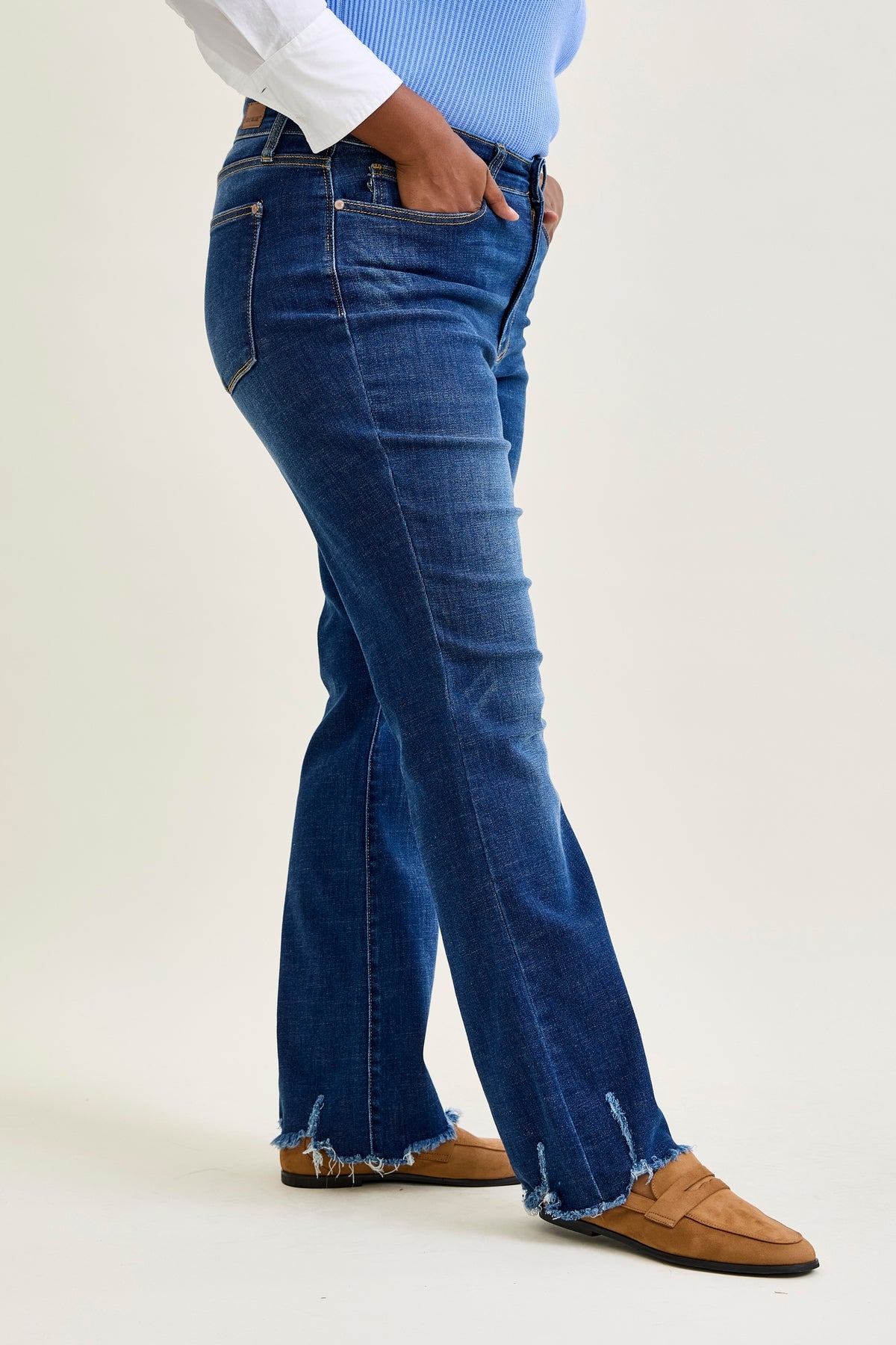 Daisy Non-Distressed Hem Bootcut Jeans - PLUS